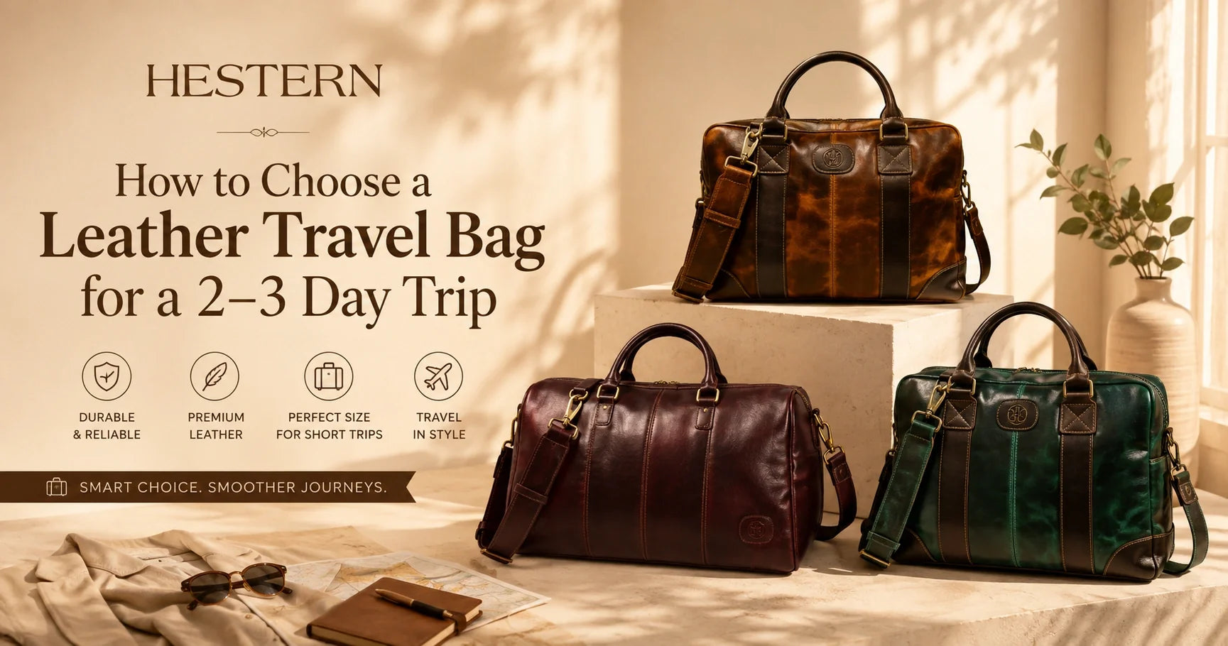 How to Choose a Leather Travel Bag for a 2–3 Day Trip