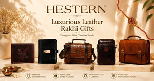 Hestern Luxurious Leather Rakhi Gifts