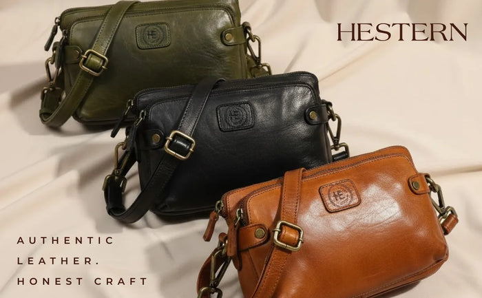 Classic Cognac Leather Women's Handbag - Tan colour