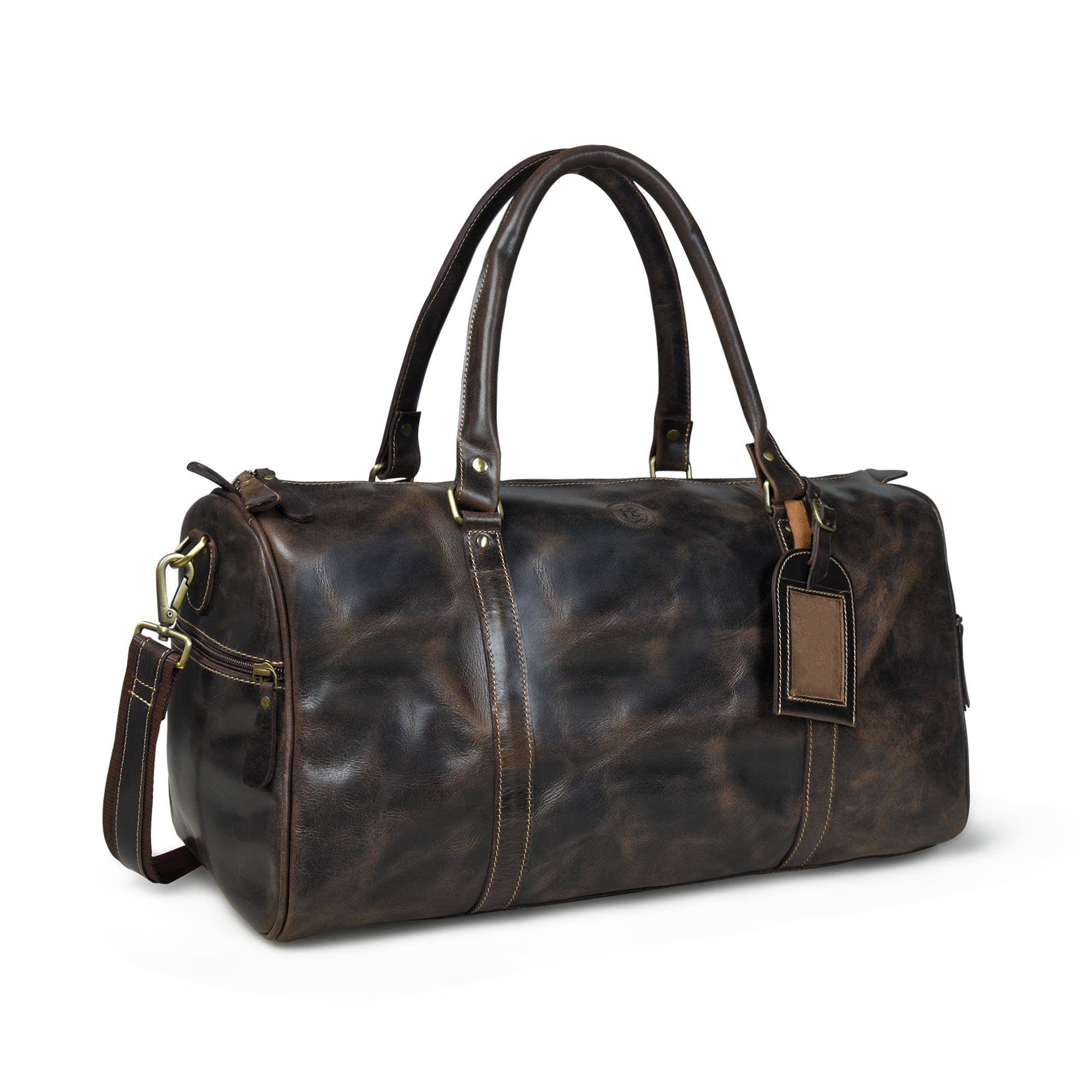 The Voyager Premium Leather Duffel Bag