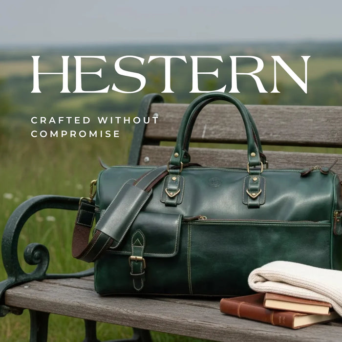 The Odyssey Leather Travel Duffle - Rich Green