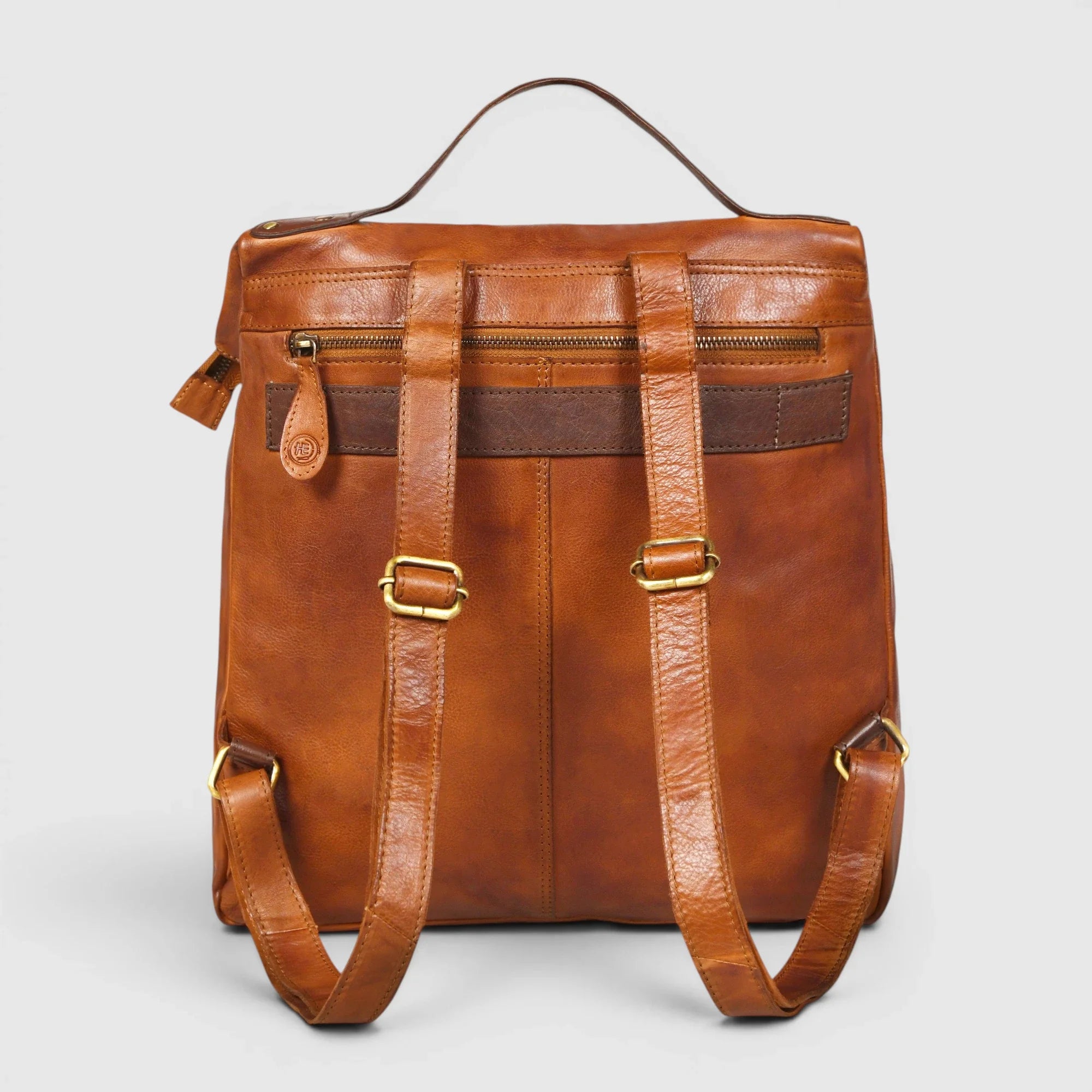 Atlas Leather Backpack – Tan color