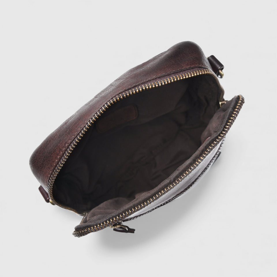 OxBlood Trail Leather Sling Bag – Maroon color