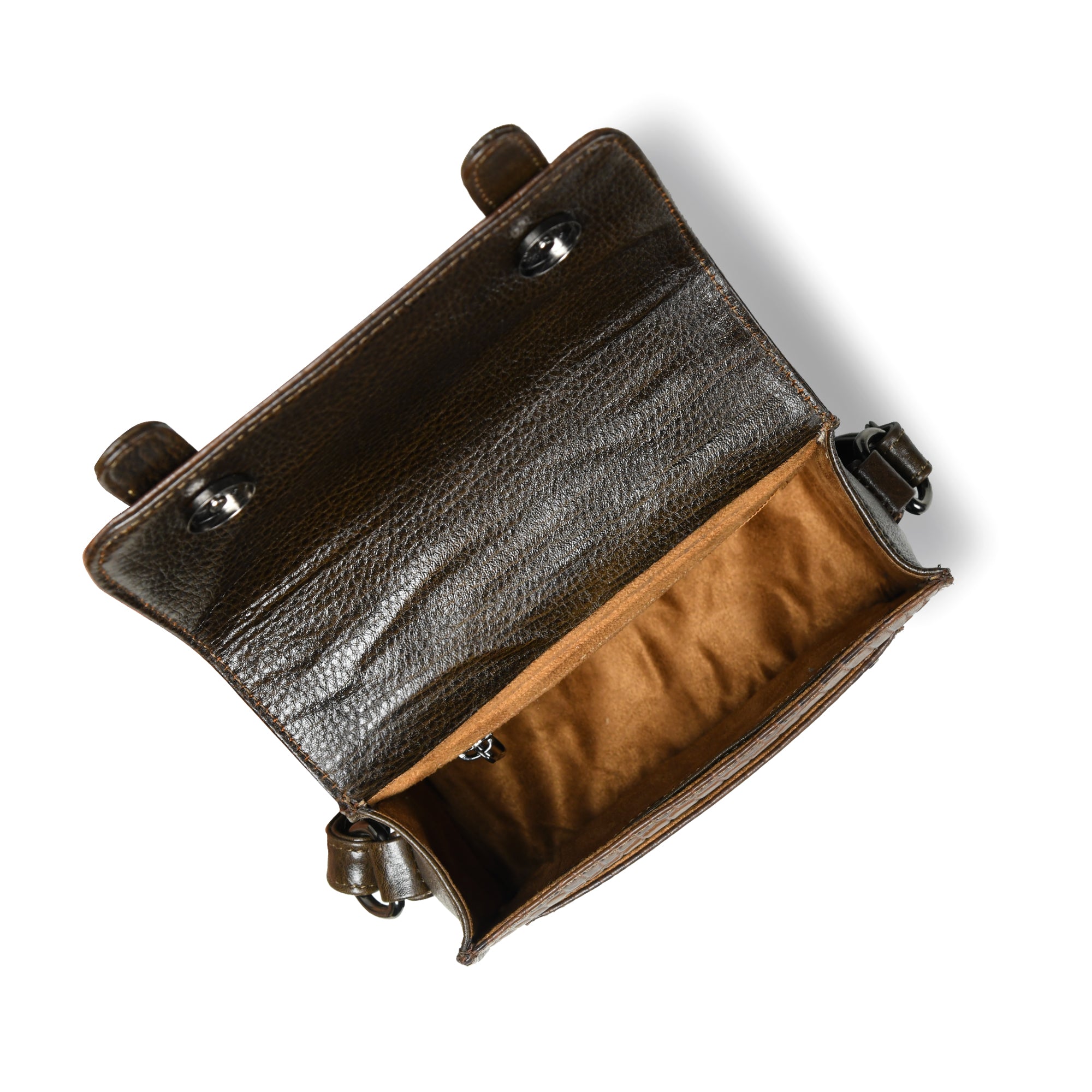 Urban Voyager Leather Belt Bag - Brown Colour