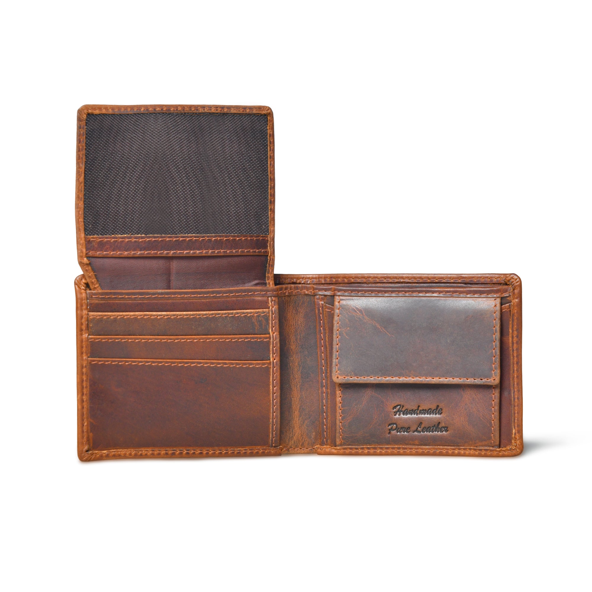 Vintage Leather RFID Wallet - Brown Colour