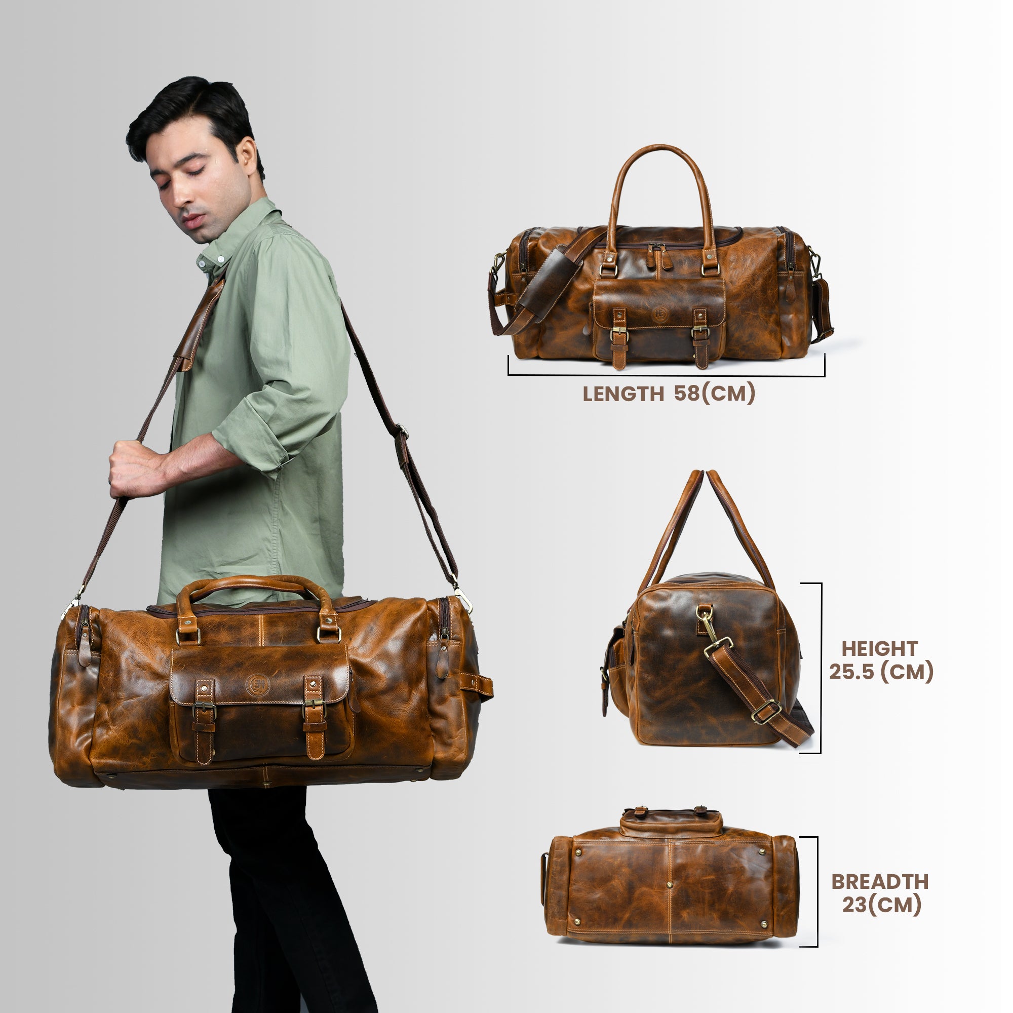 Nomad Heritage Leather Duffel Bag