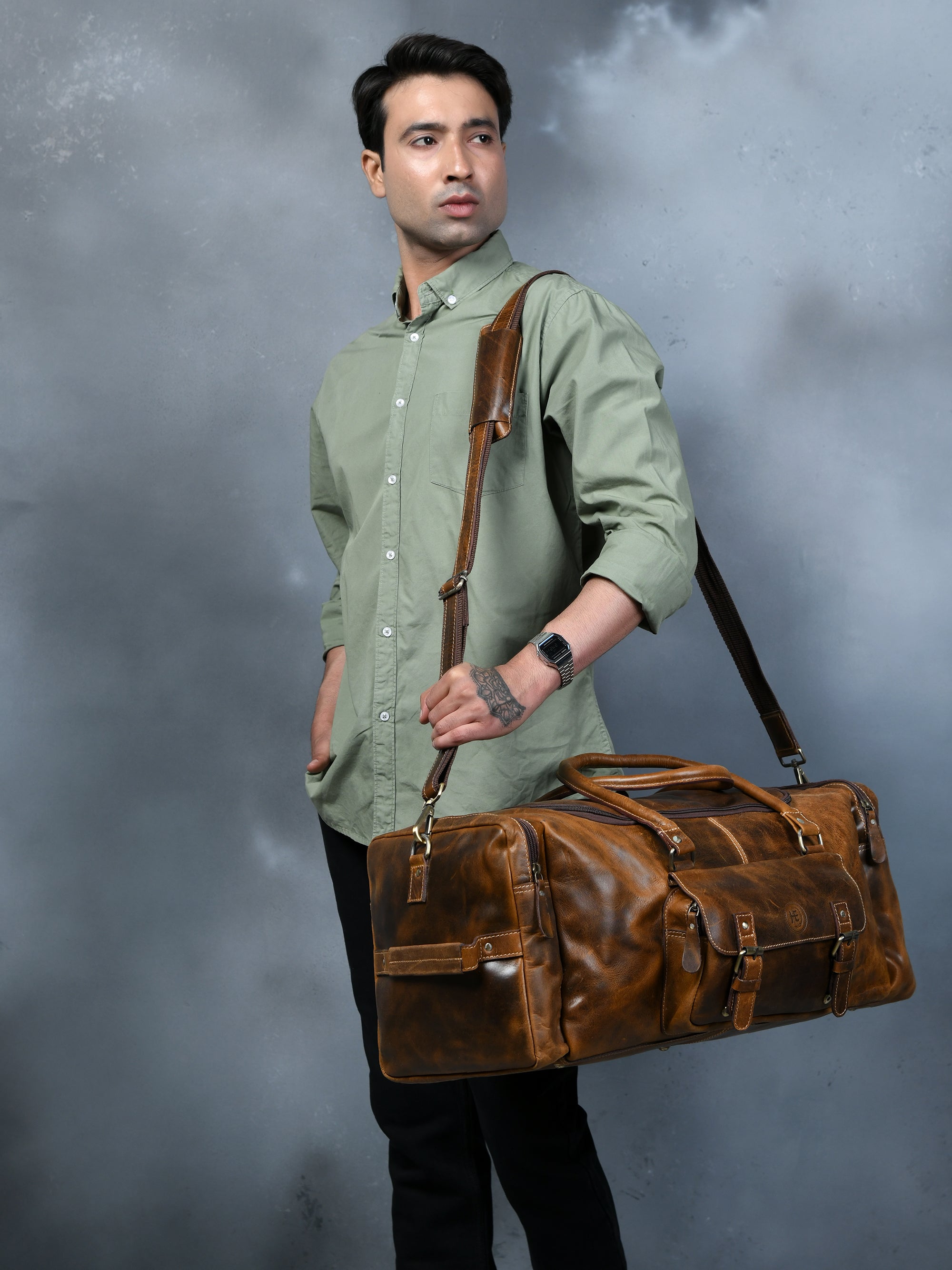 Nomad Heritage Leather Duffel Bag