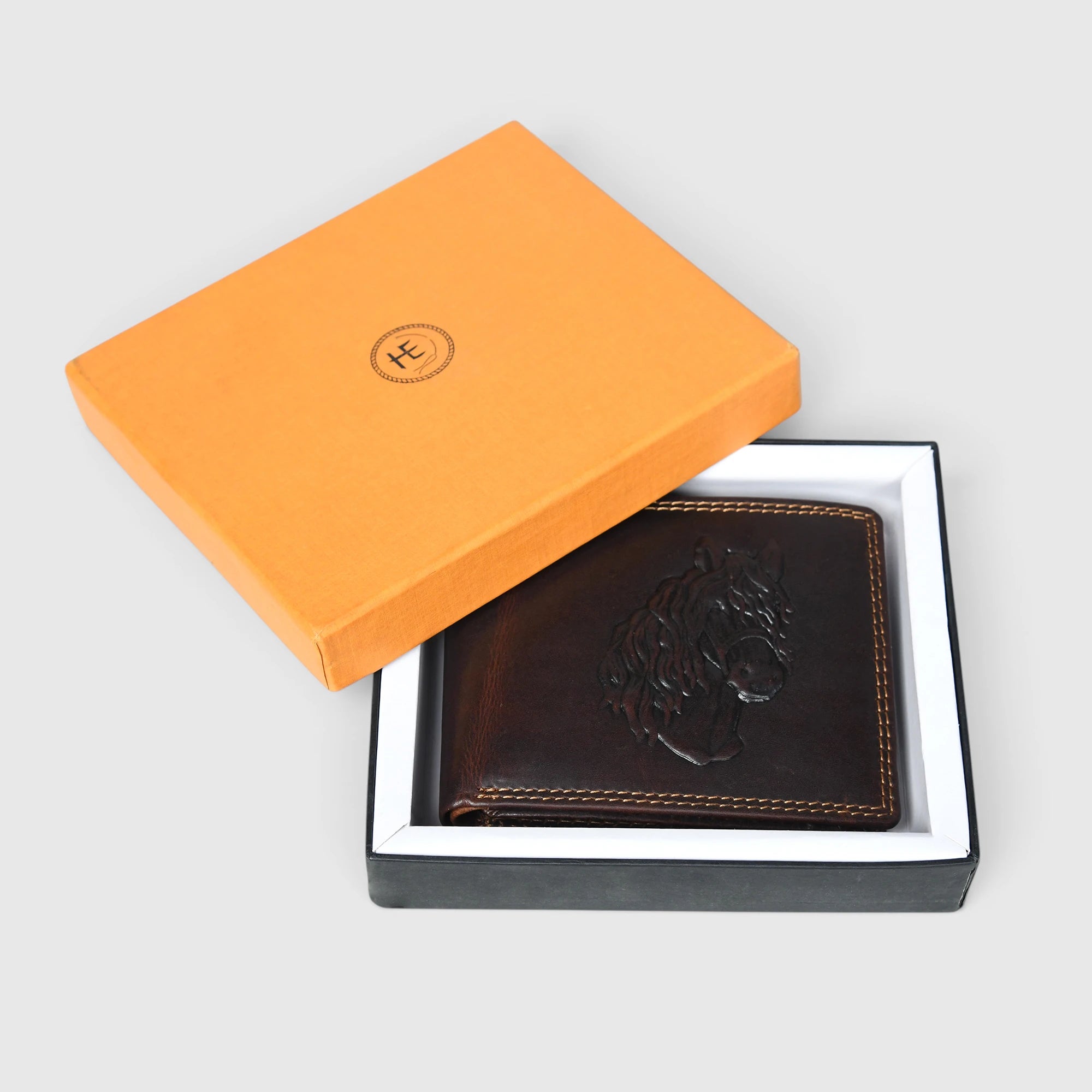 Stallion Crest Vintage Leather Bifold Wallet – Espresso brown