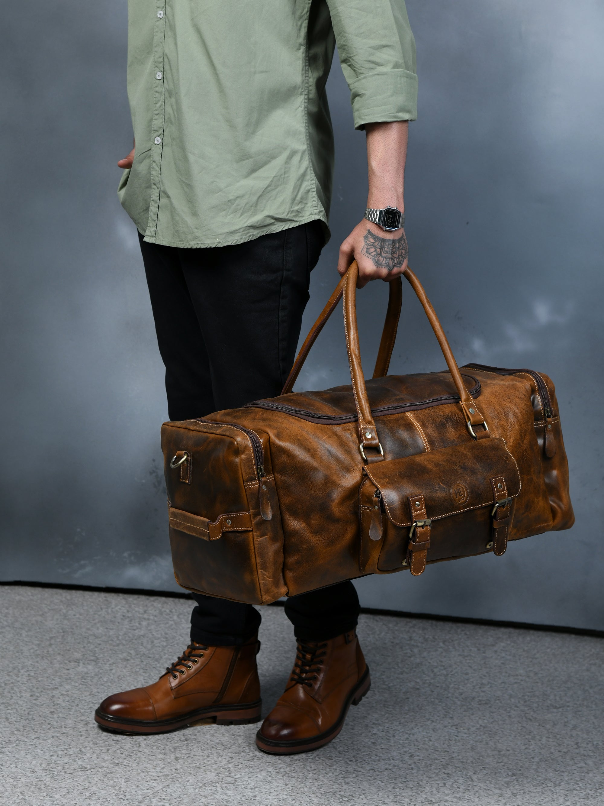 Nomad Heritage Leather Duffel Bag
