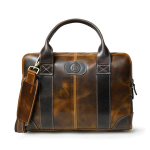 Heritage Buffalo Leather Laptop Bag - Brown Colour