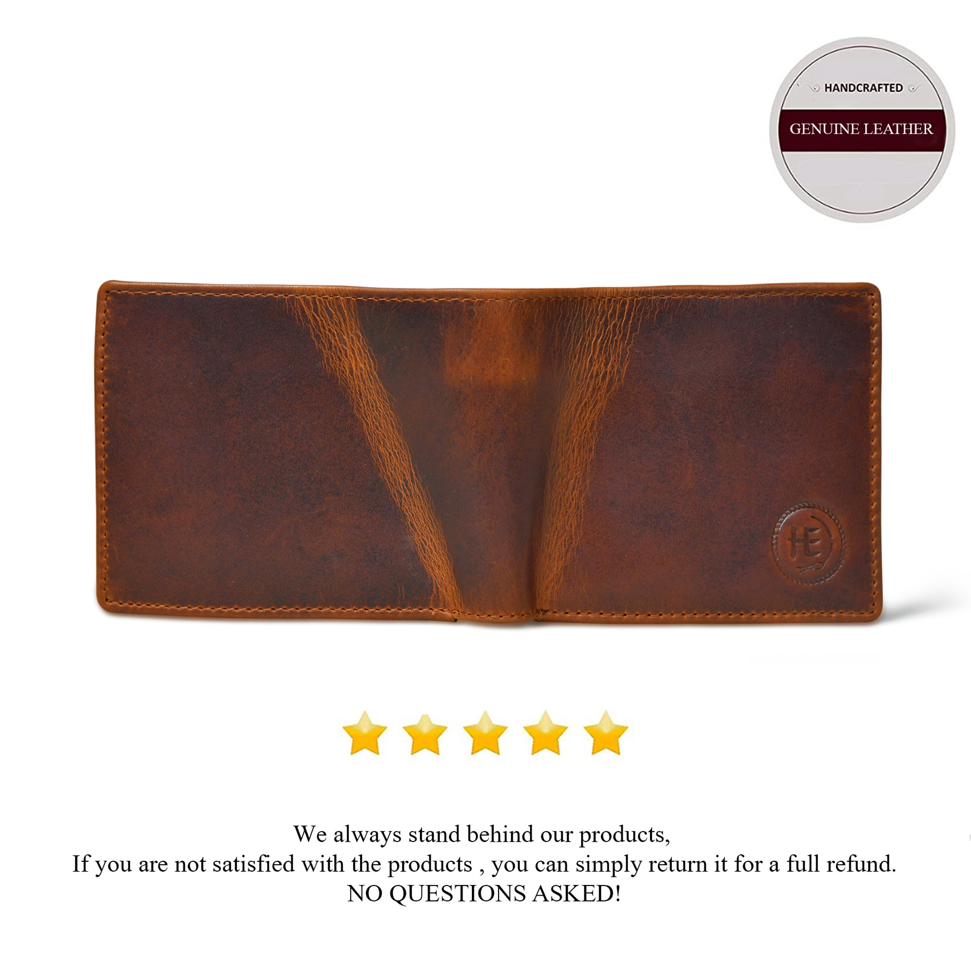 Vintage Leather RFID Wallet - Brown Colour