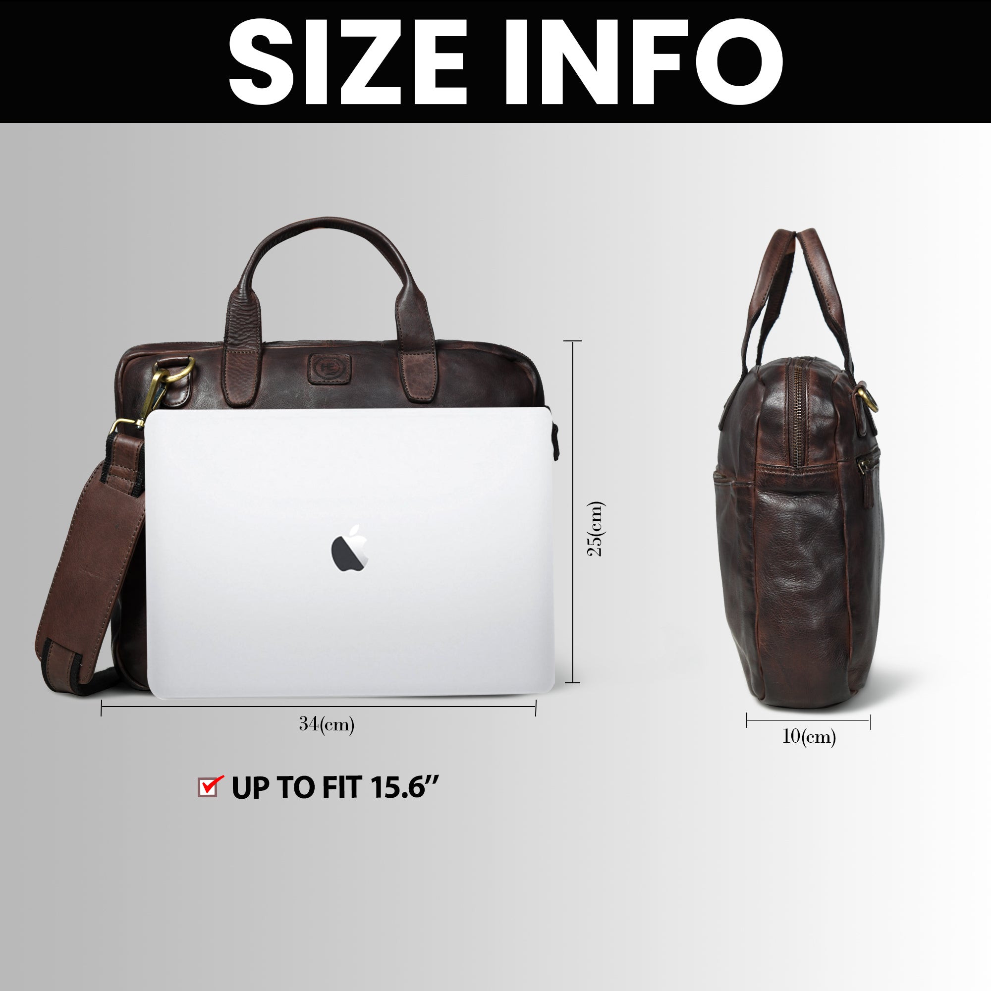 Voyager Premium Leather Laptop Bag