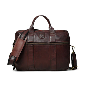 Executive Heritage Leather Laptop Bag - Tan Colour