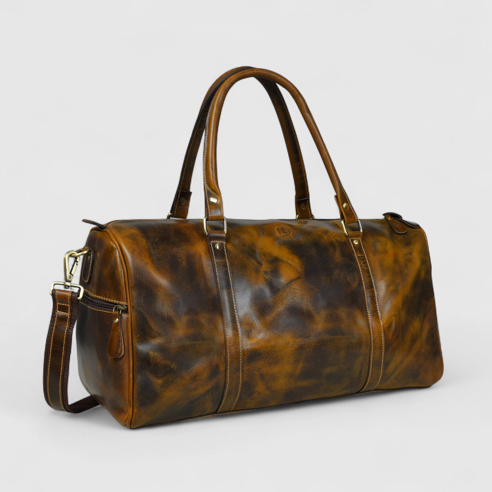 Voyager Vintage Leather Duffle Bag