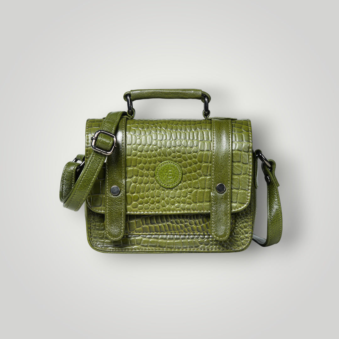 Urban Voyager Leather Belt Bag - Green Colour