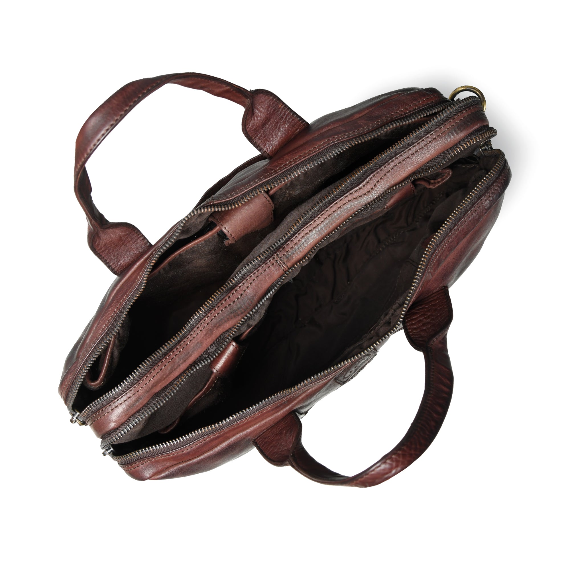 Executive Heritage Leather Laptop Bag - Tan Colour