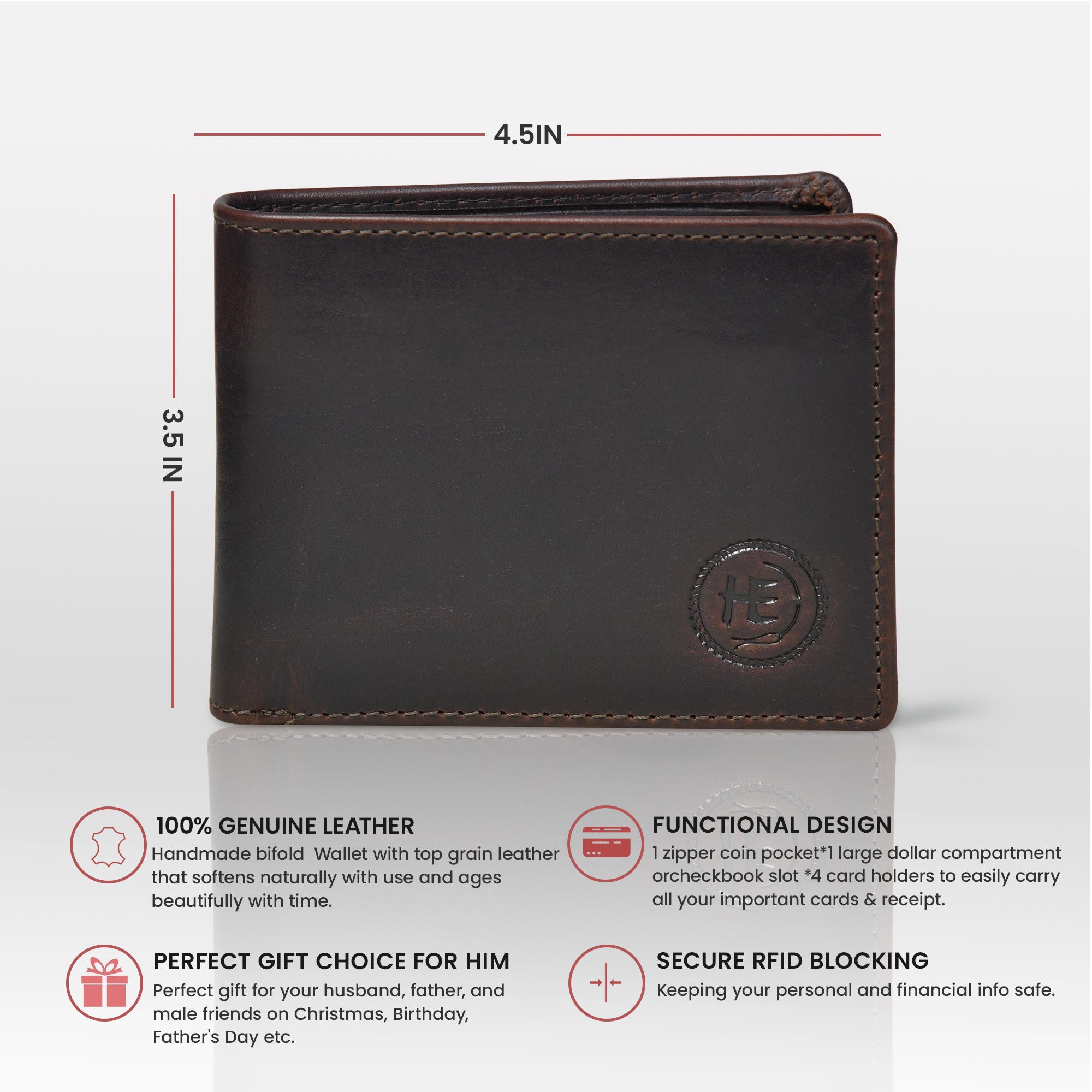 Vintage Leather RFID Wallet