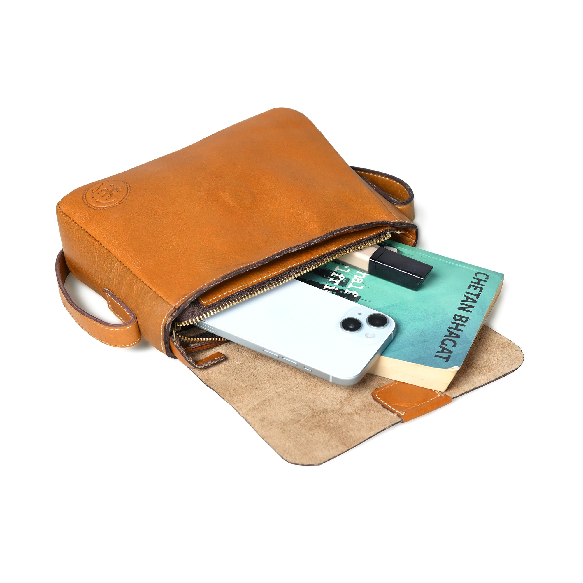 The Heritage Leather Satchel - Brown Colour