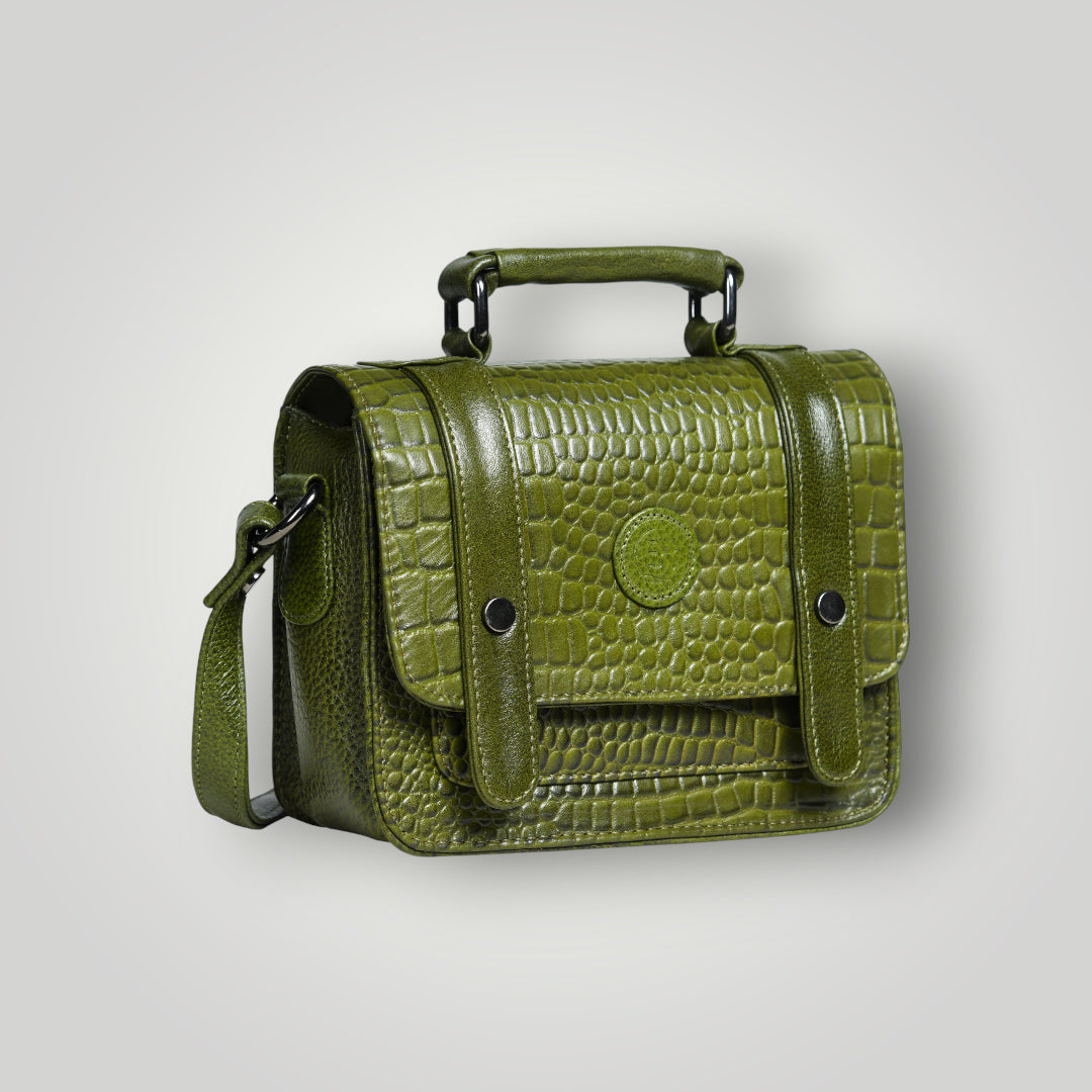 Urban Voyager Leather Belt Bag - Olive Colour