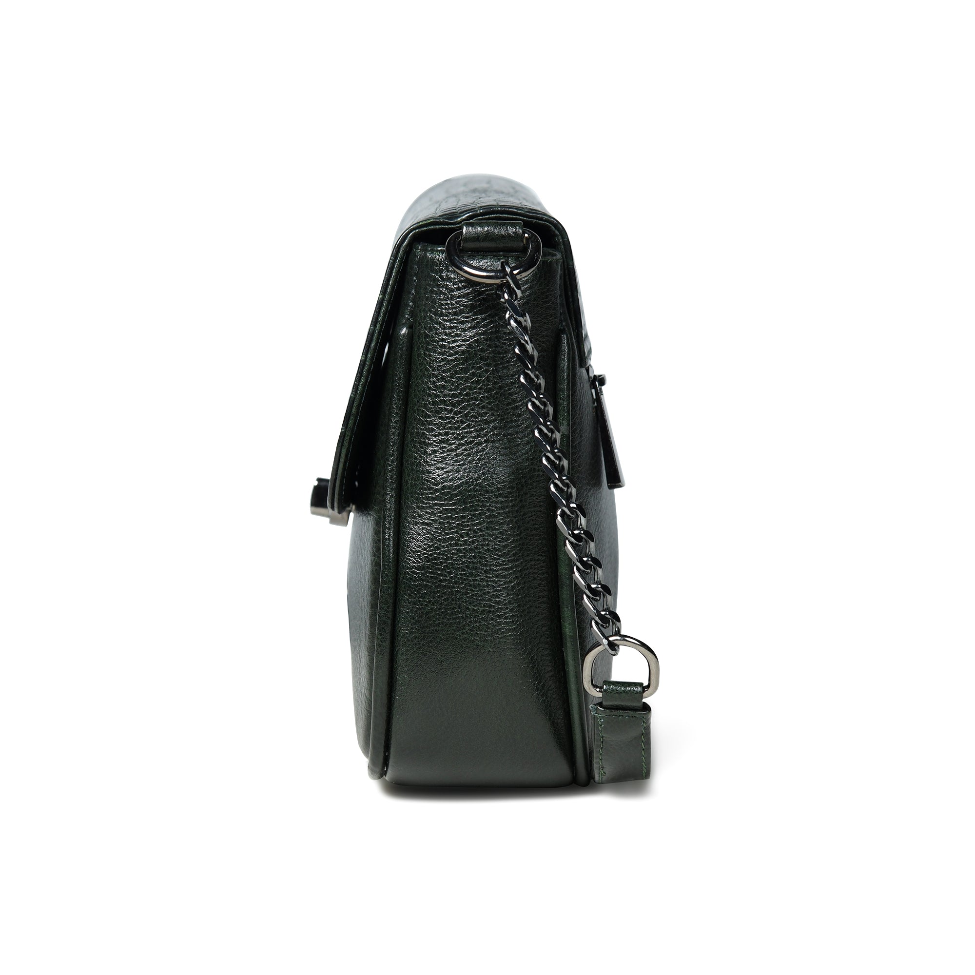 Regal Noir Croc Handbag