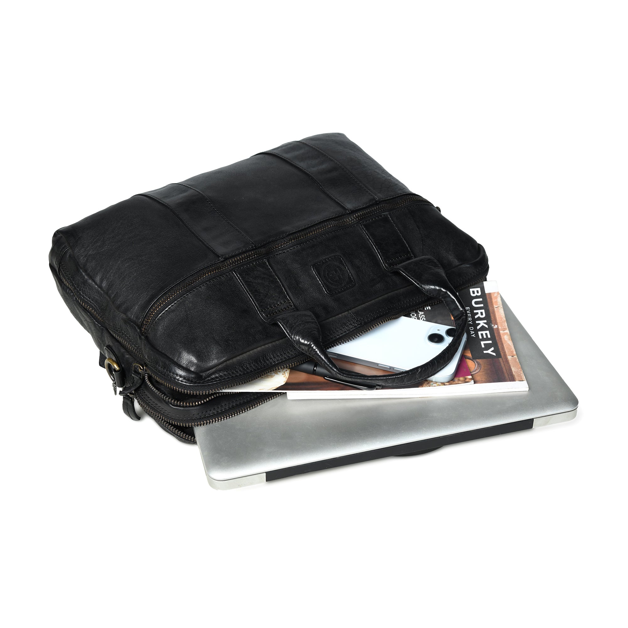 Executive Heritage Leather Laptop Bag