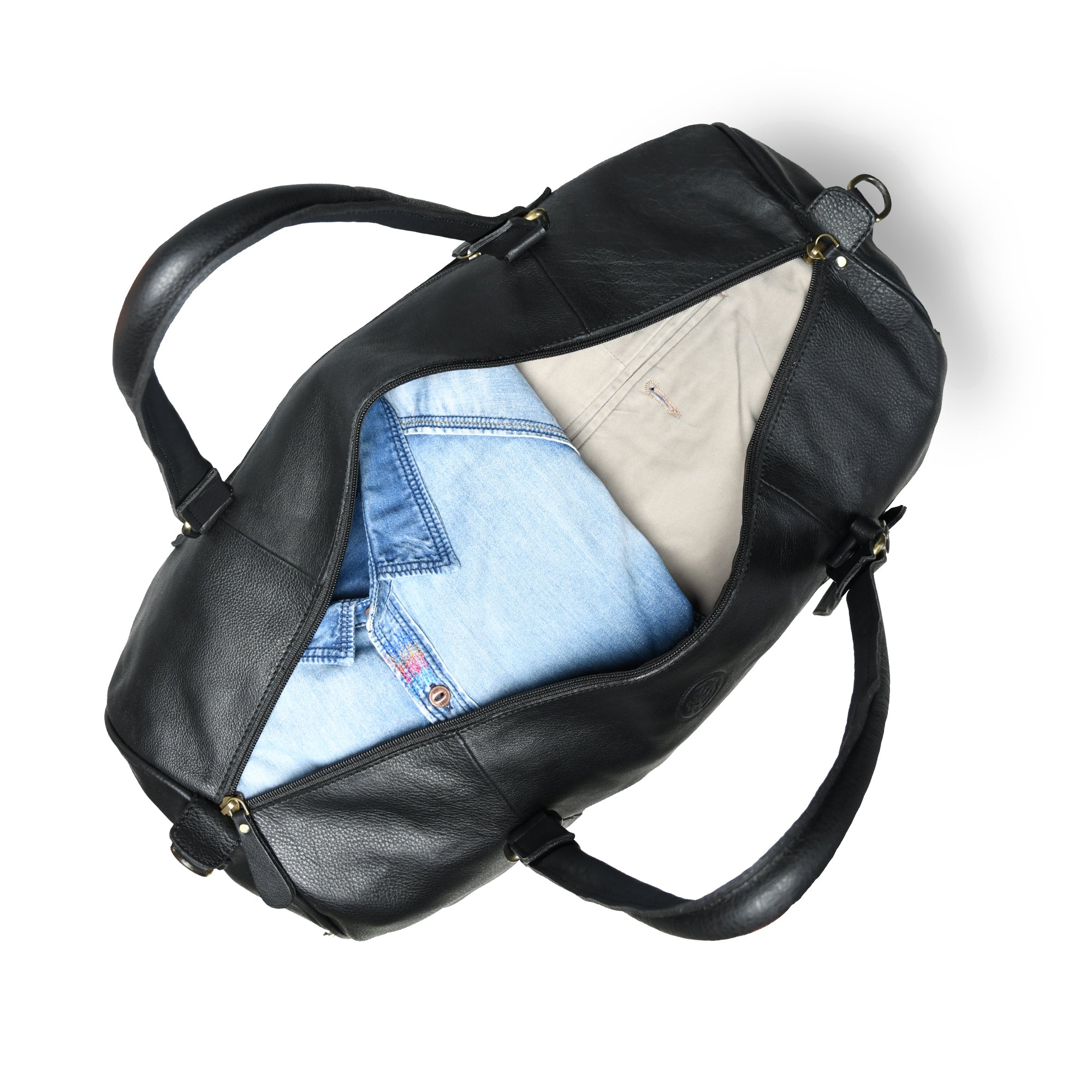 The Voyager Leather Travel Duffel Bag