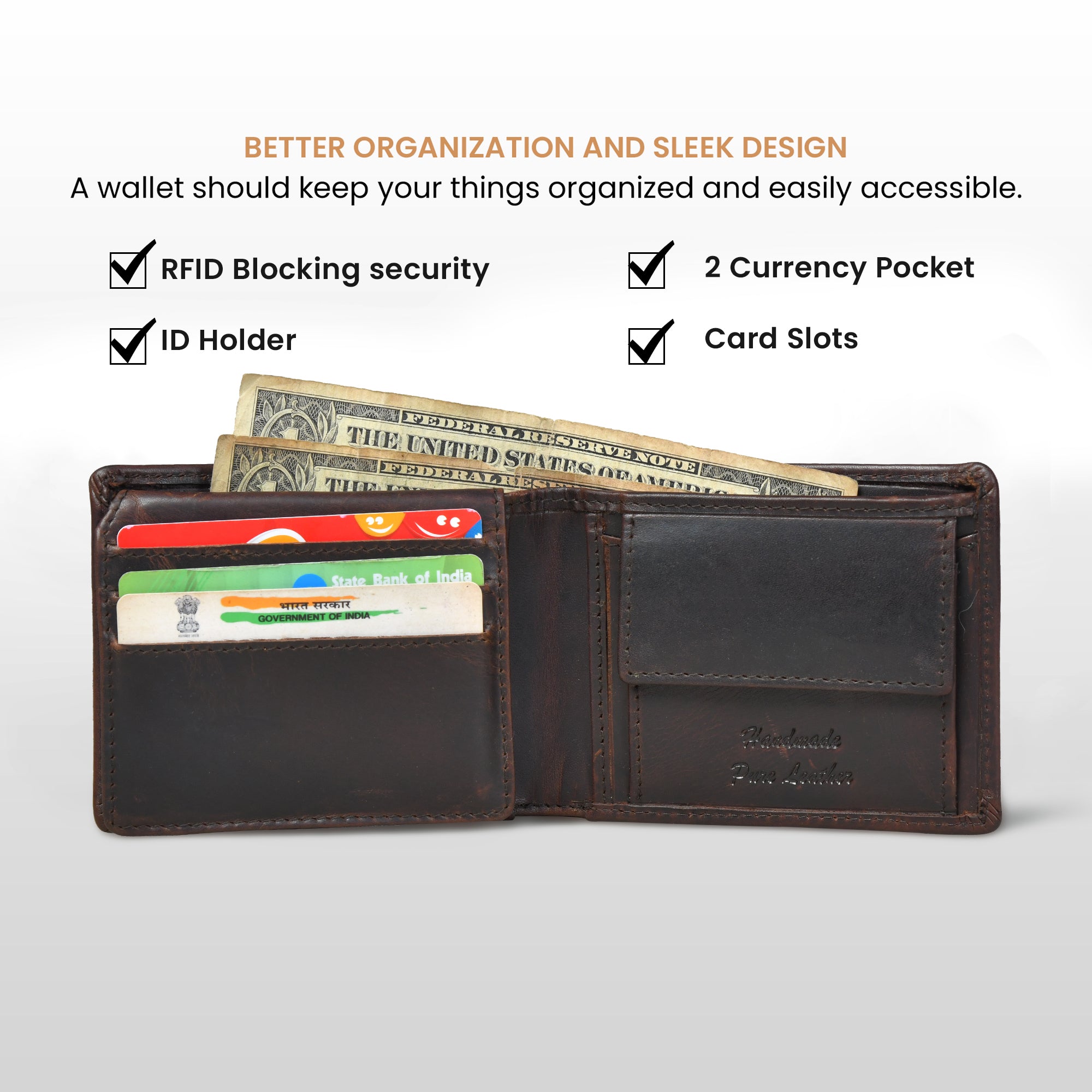 Vintage Leather RFID Wallet