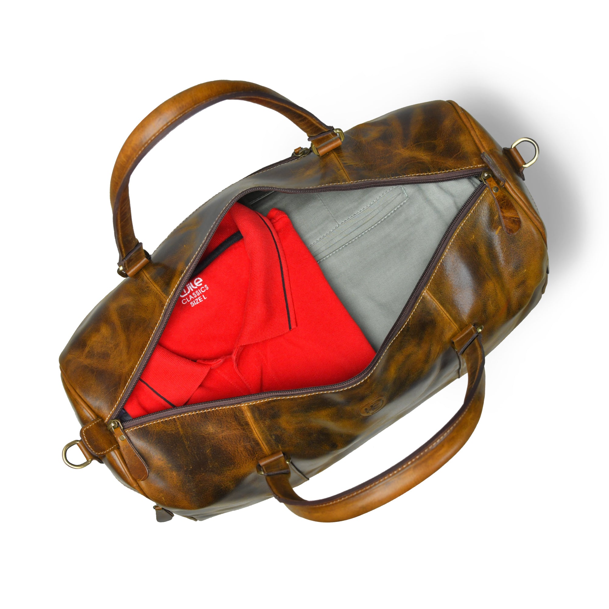 Voyager Vintage Leather Duffel Bag