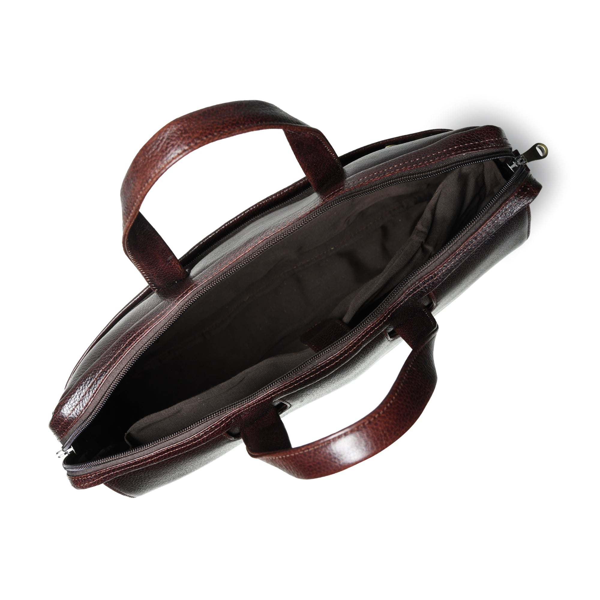 Executive Edge Leather Laptop Briefcase - Tan Colour