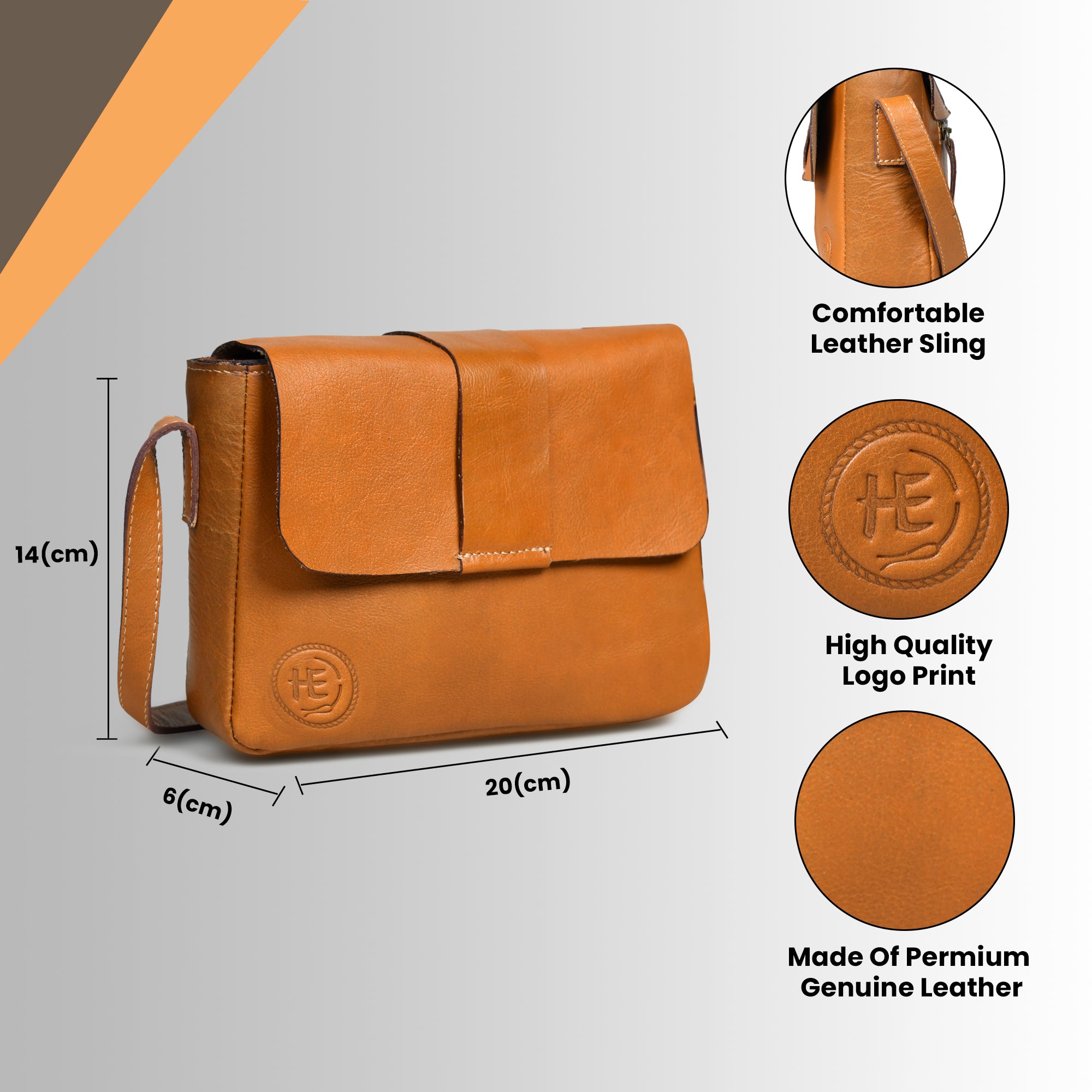 The Heritage Leather Satchel - Brown Colour