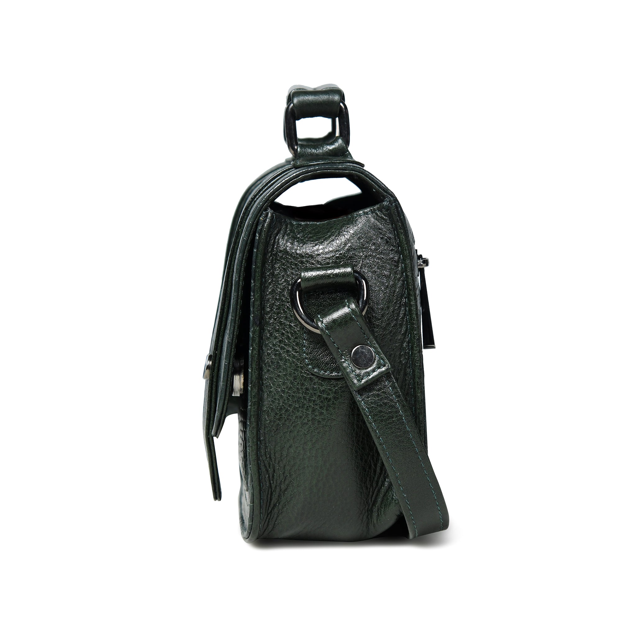 Urban Voyager Leather Belt Bag -Black Colour
