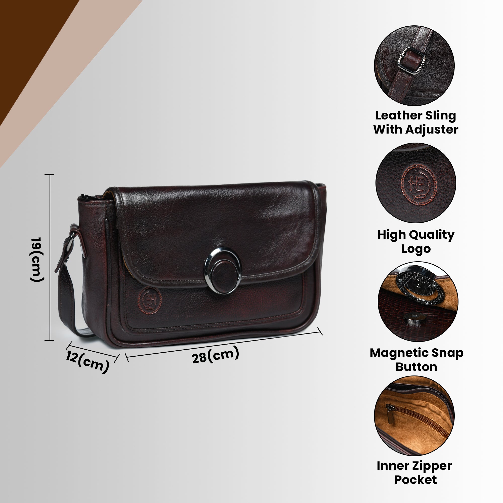 Verdant Elegance Women's Leather Handbag