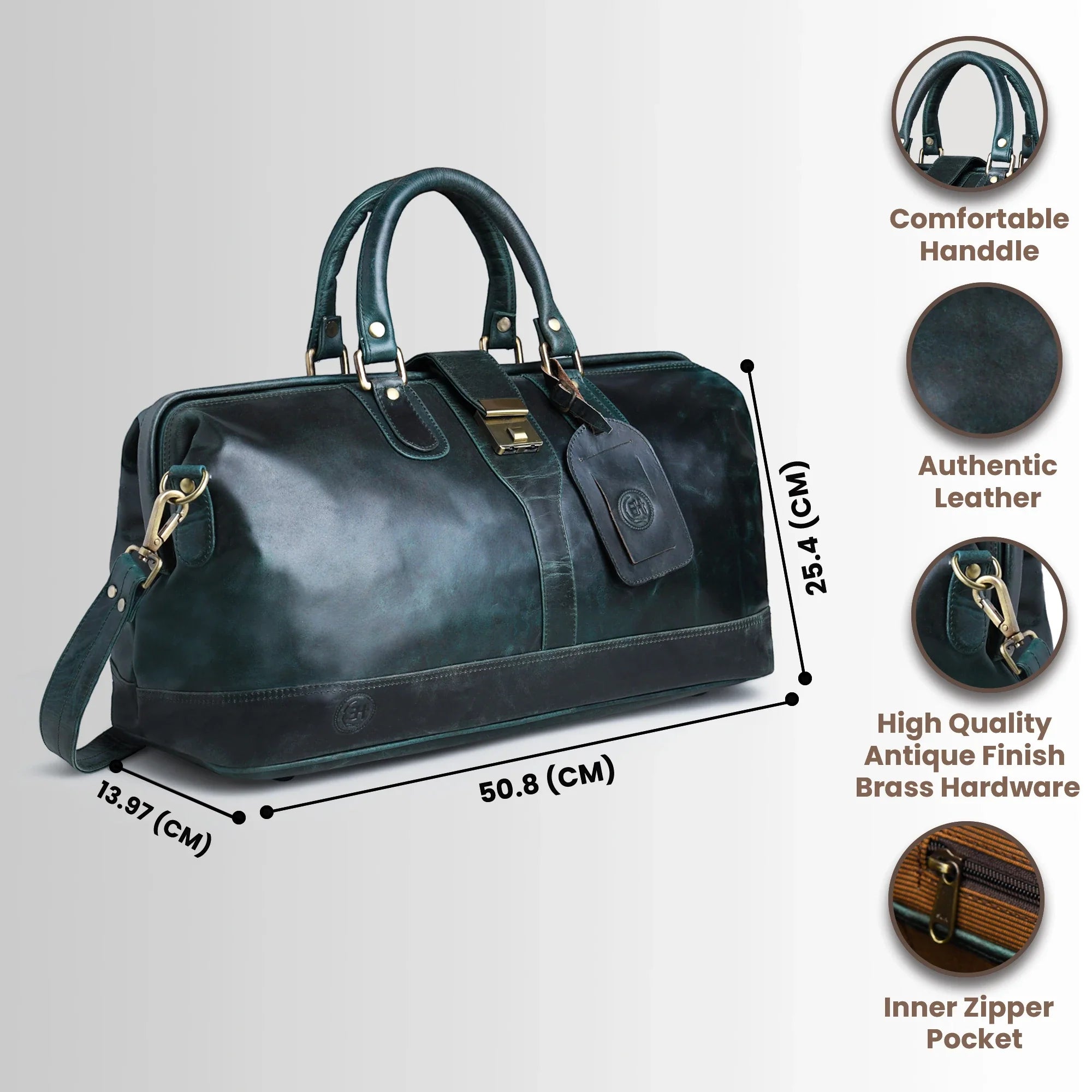 Maverick Weekender Duffle Bag - Rich Green