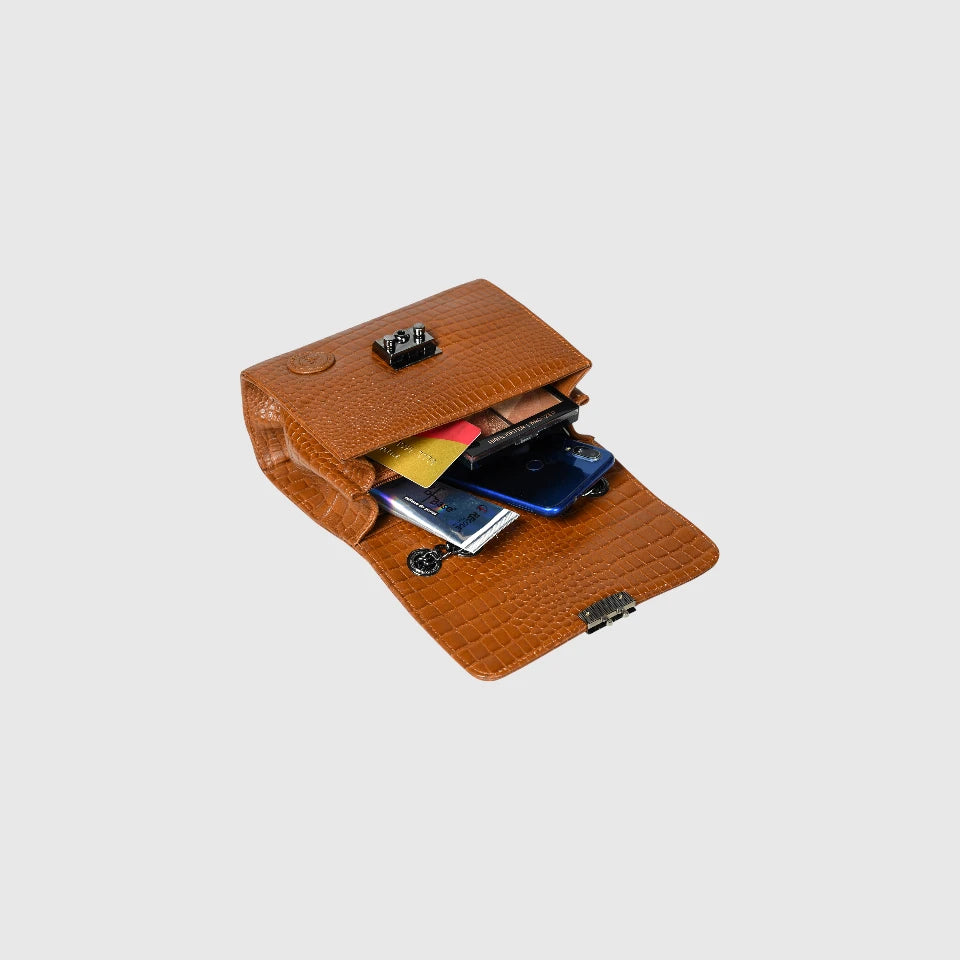 Obsidian Executive Leather Briefcase - Tan Colour