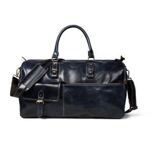 The Odyssey Leather Travel Duffel - Black Colour