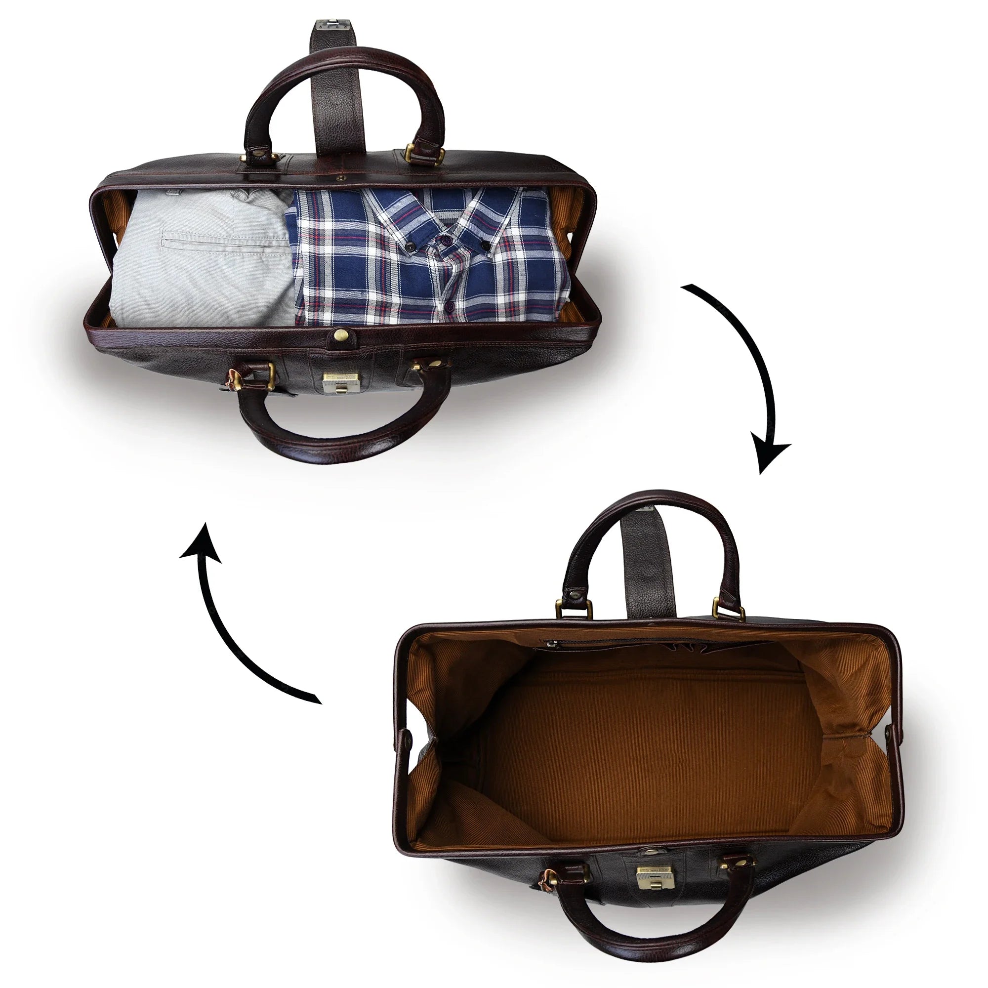 Maverick Weekender Duffle Bag - Espresso Brown