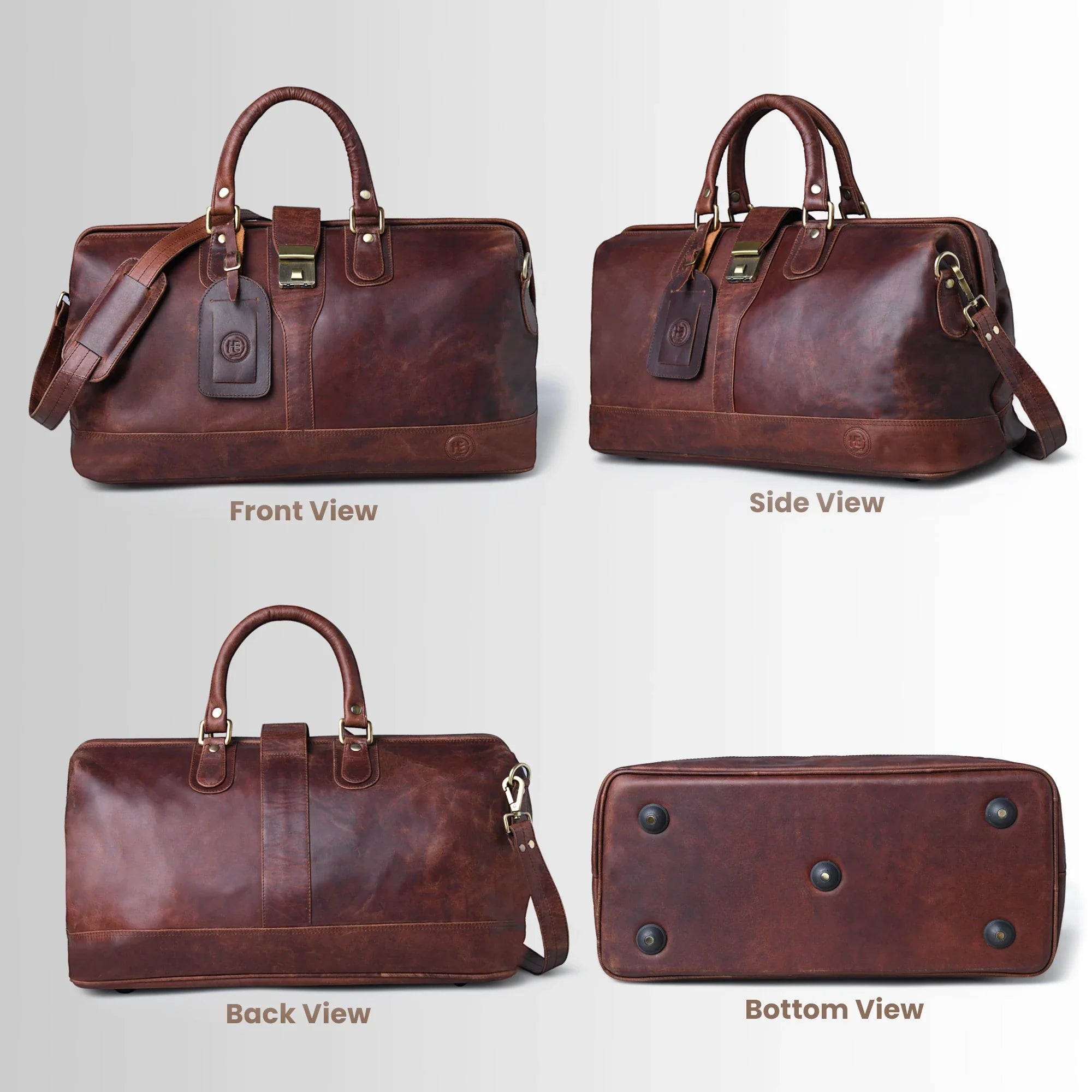 Maverick Weekender Duffle Bag - Vintage Tan