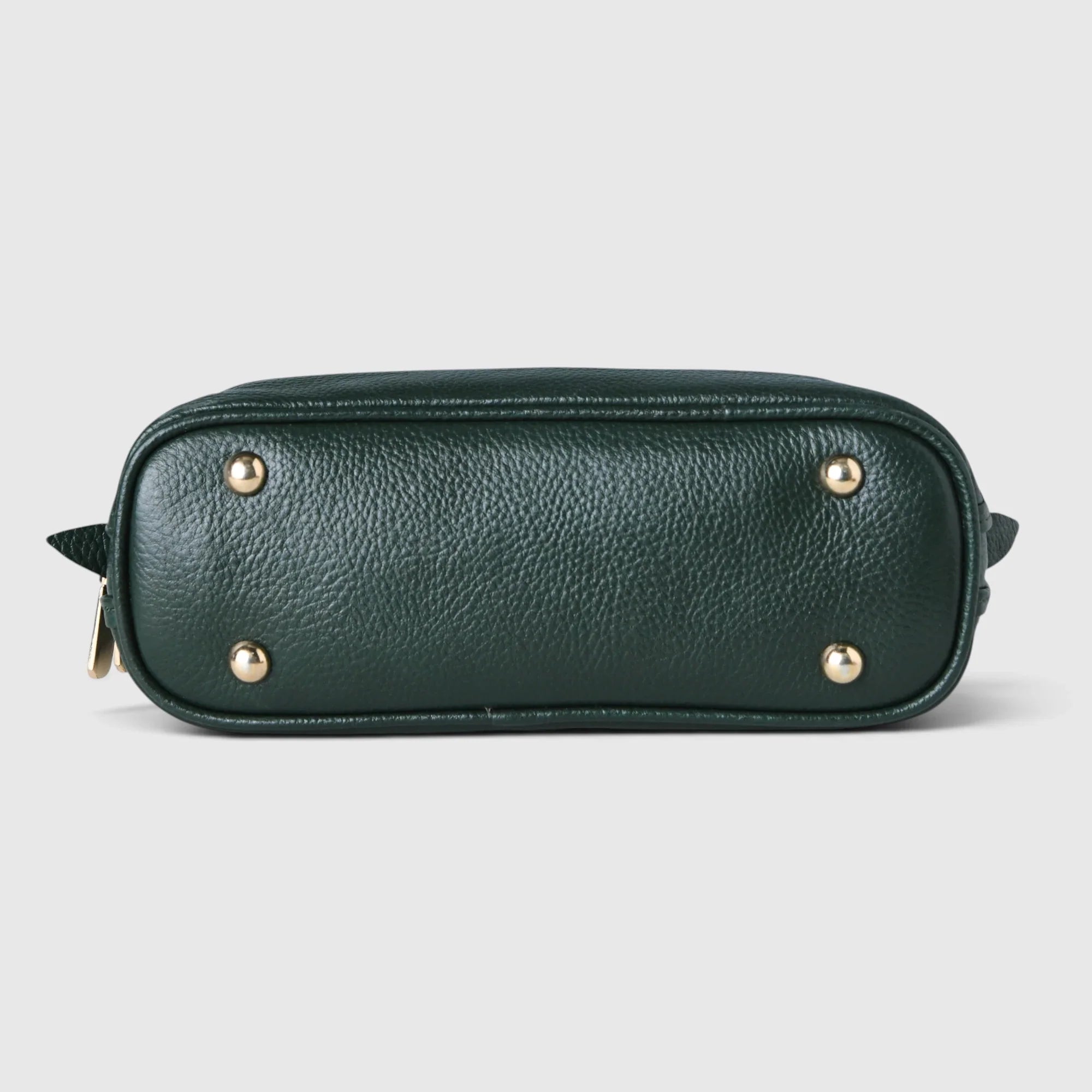 The Monroe Classic Leather Satchel - Forest Green