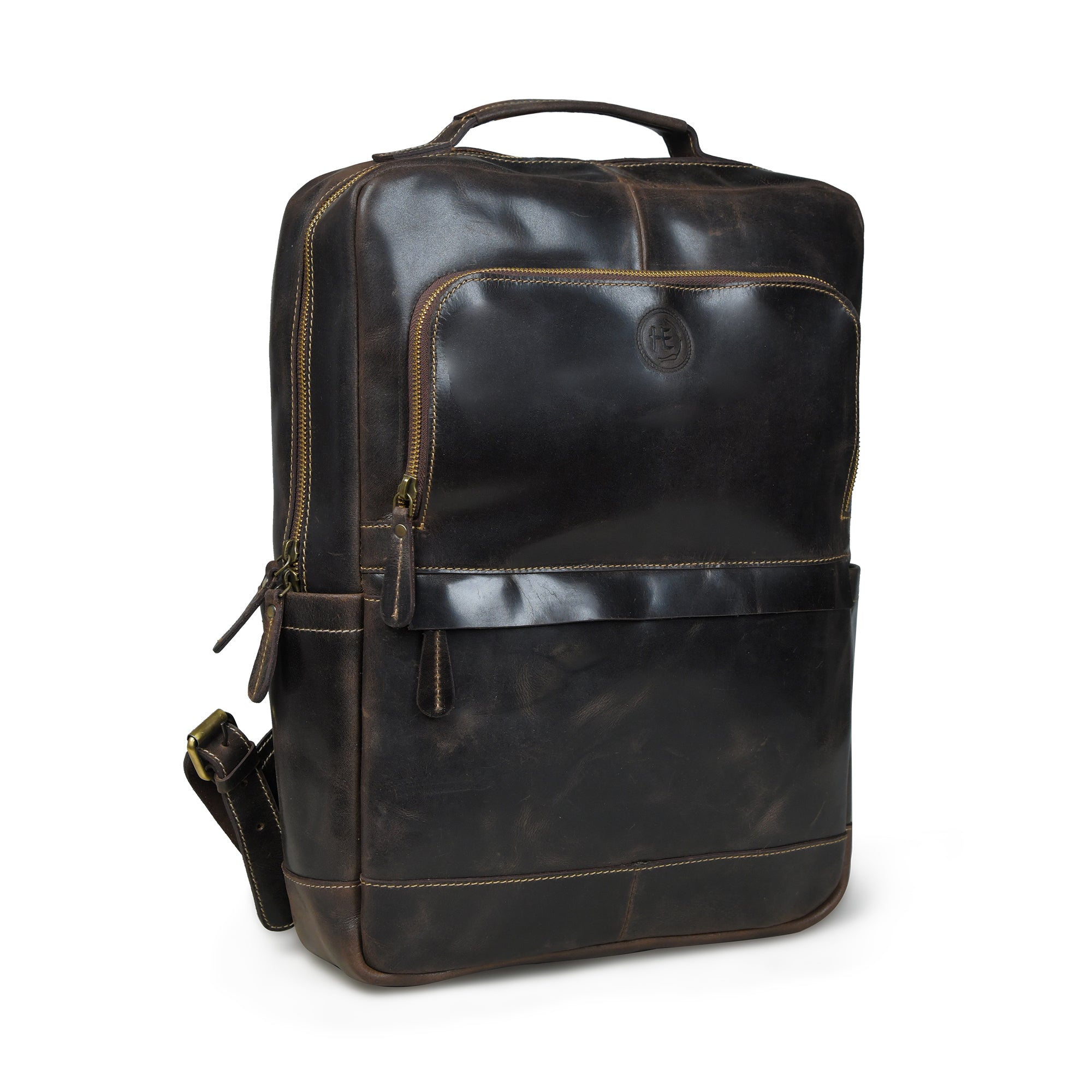 Alpine Vintage Leather Laptop Backpack