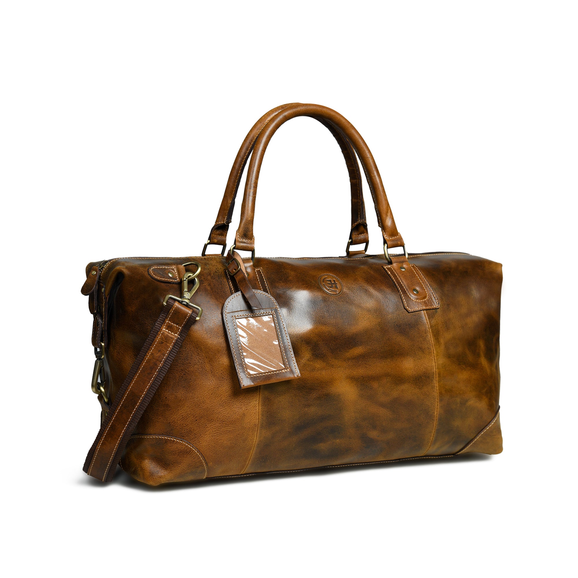 The Regent Voyager – Vintage Leather Travel Duffle Bag