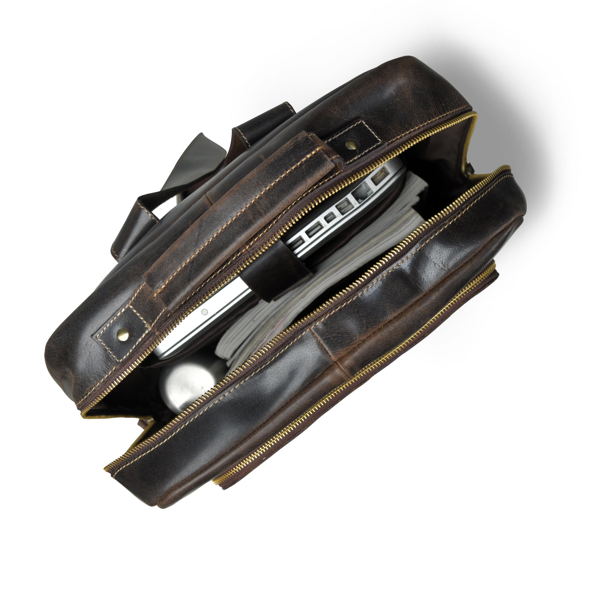 Alpine Vintage Leather Laptop Backpack