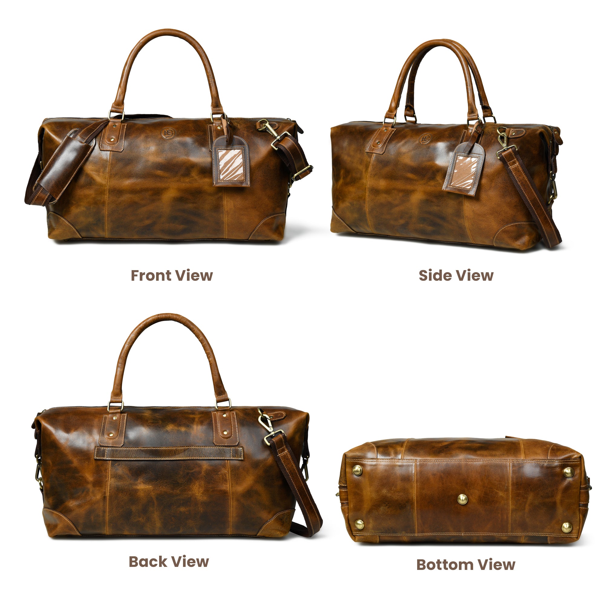 The Regent Voyager – Vintage Leather Travel Duffle Bag