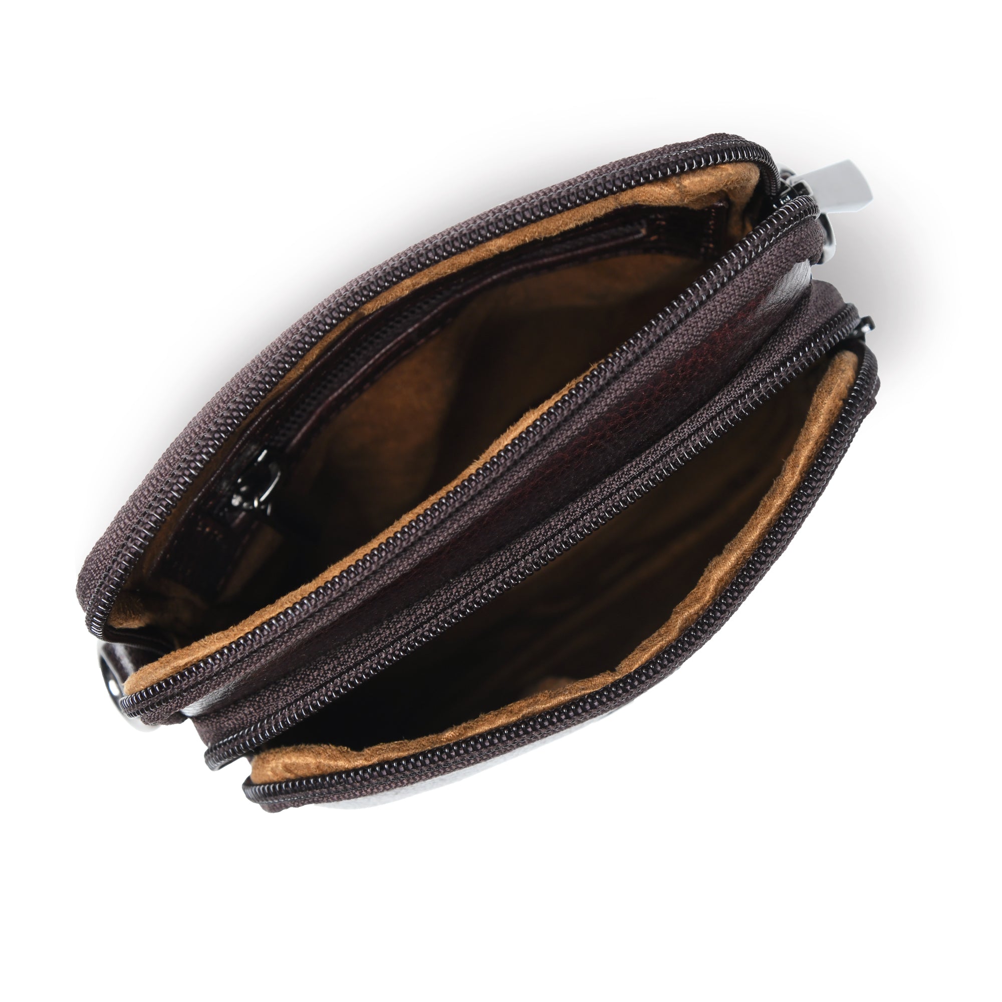 AmberStride Leather Sling Bag – Tan Colour