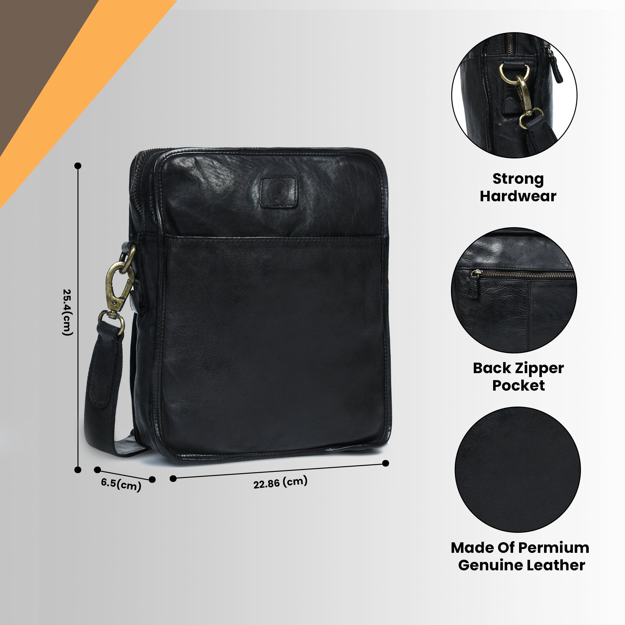 Verdant Trail Leather Sling Bag