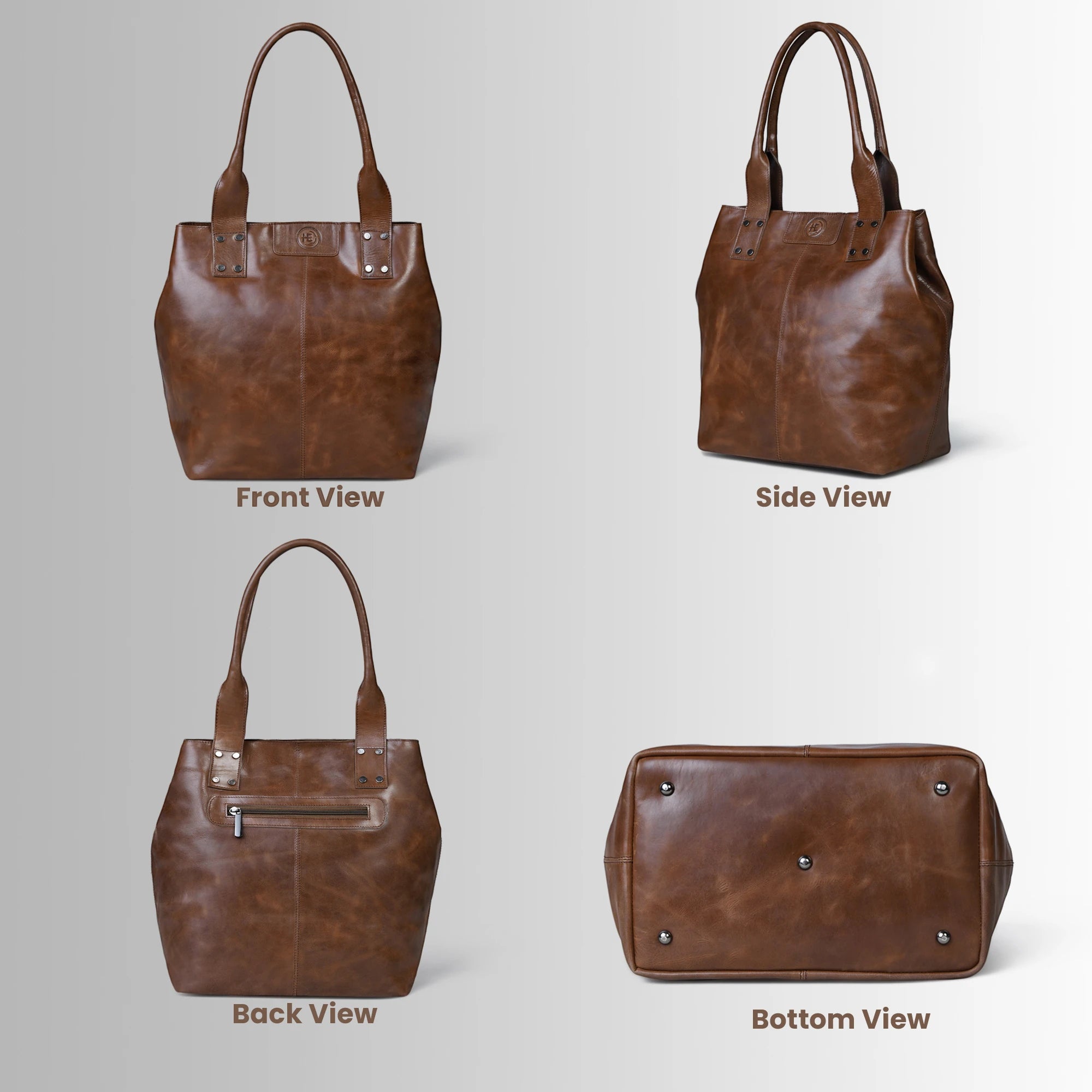 Aurelia Leather Carryall – Heritage Tan