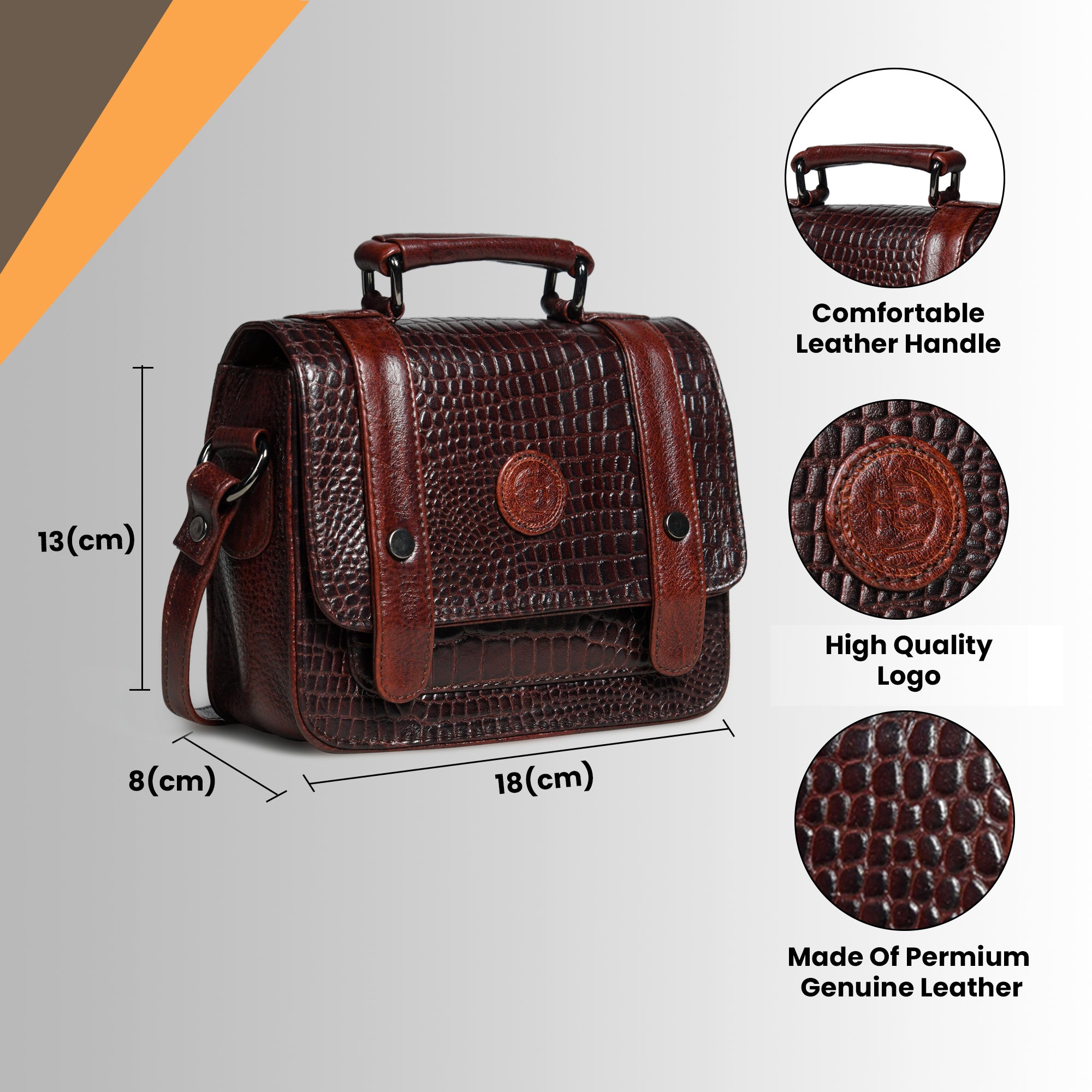 Urban Voyager Leather Belt Bag