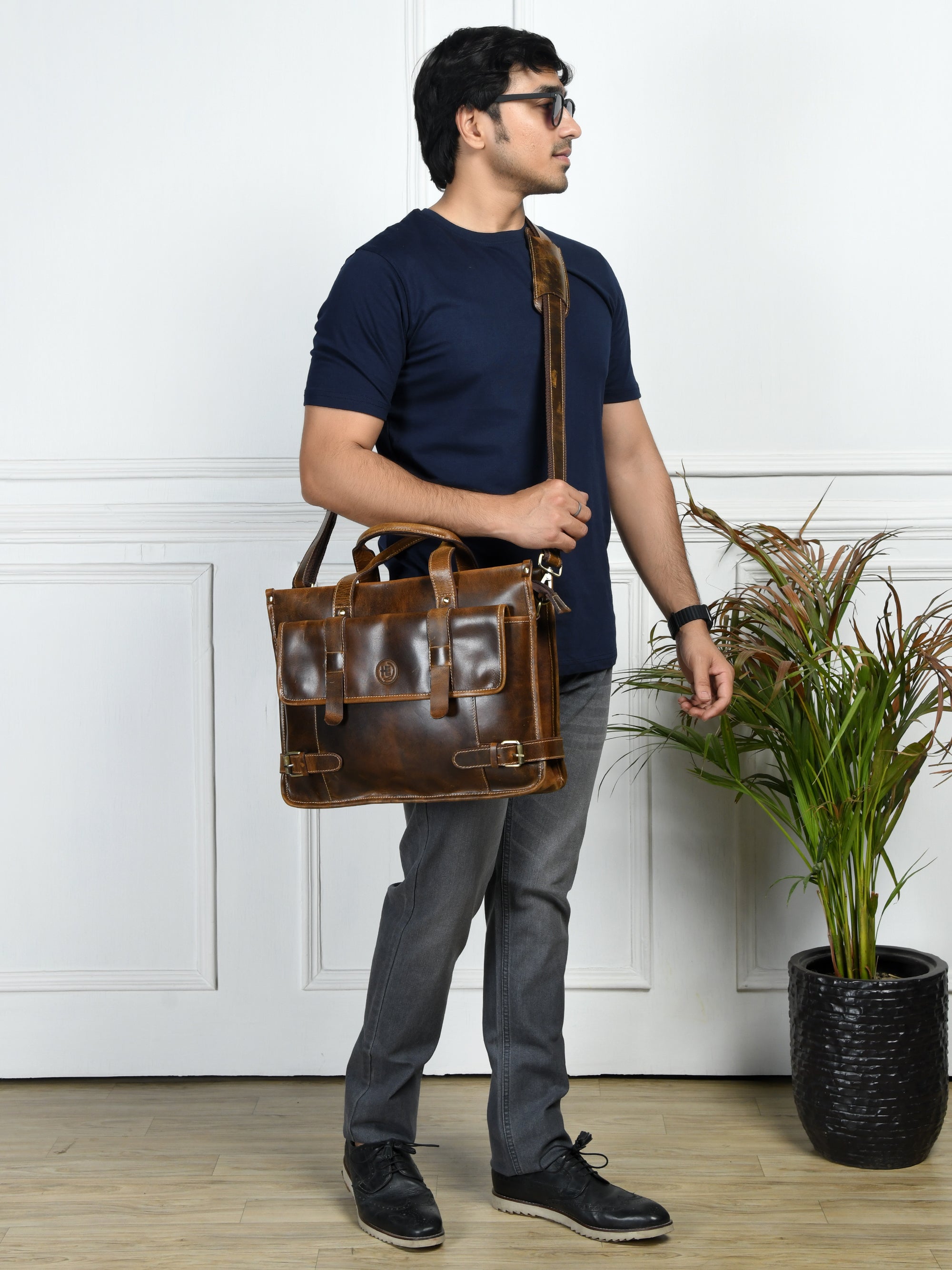 Heritage Leather Laptop Bag