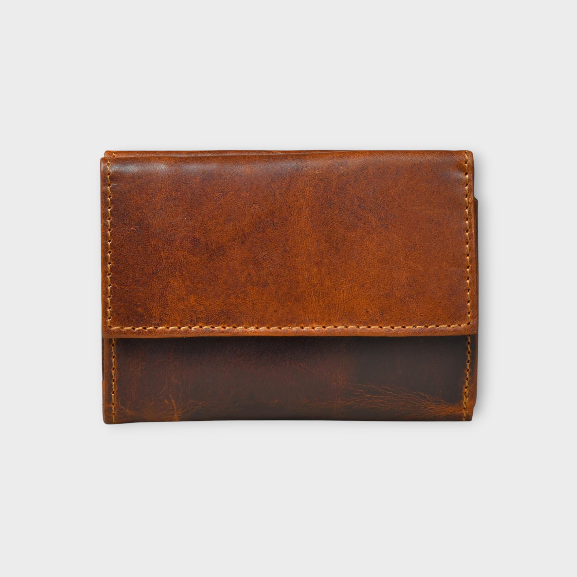 Heritage Buffalo Leather Bifold Wallet - Maroon Colour