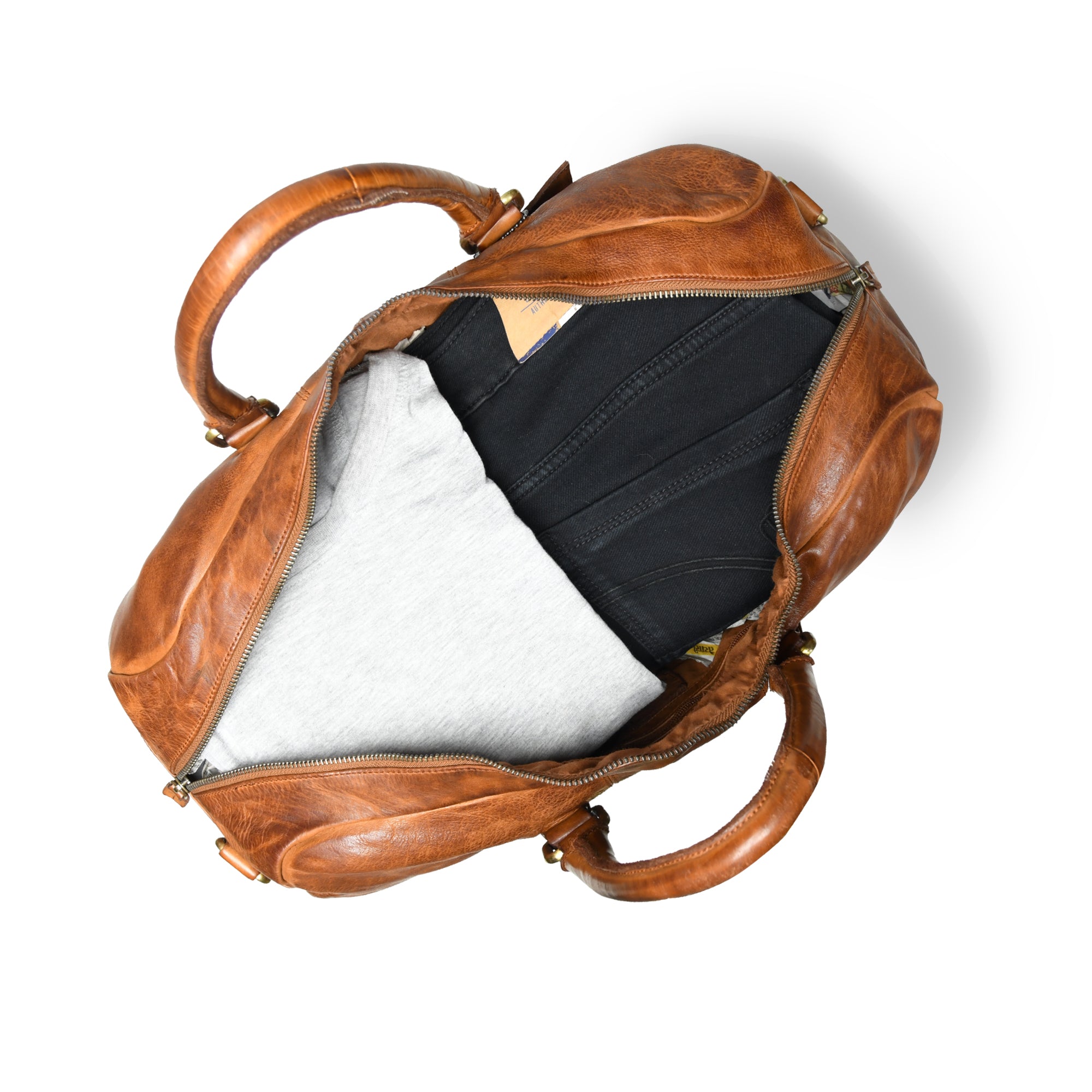 Imperium Luxe Leather Duffel - Brown Colour