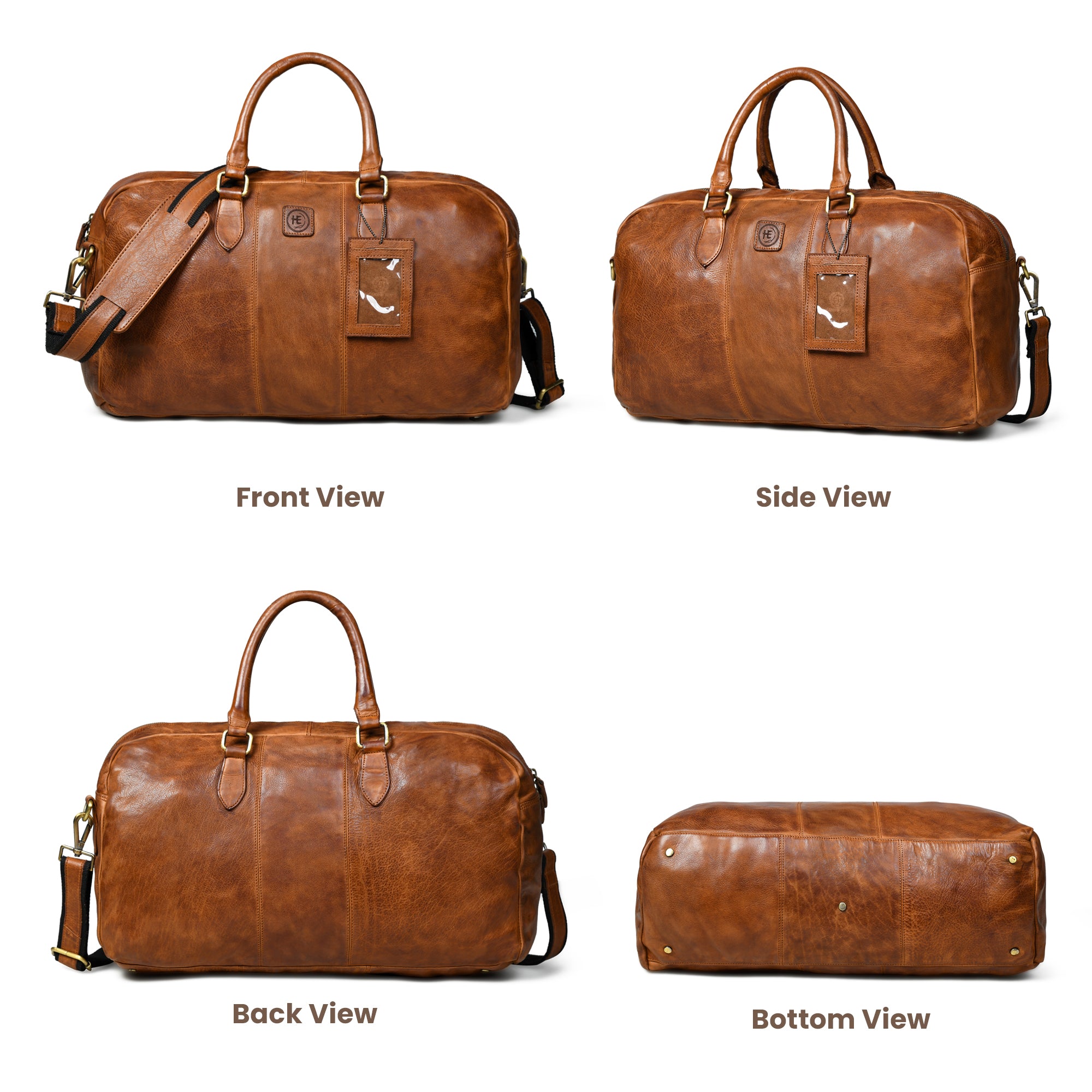 Imperium Luxe Leather Duffel - Brown Colour